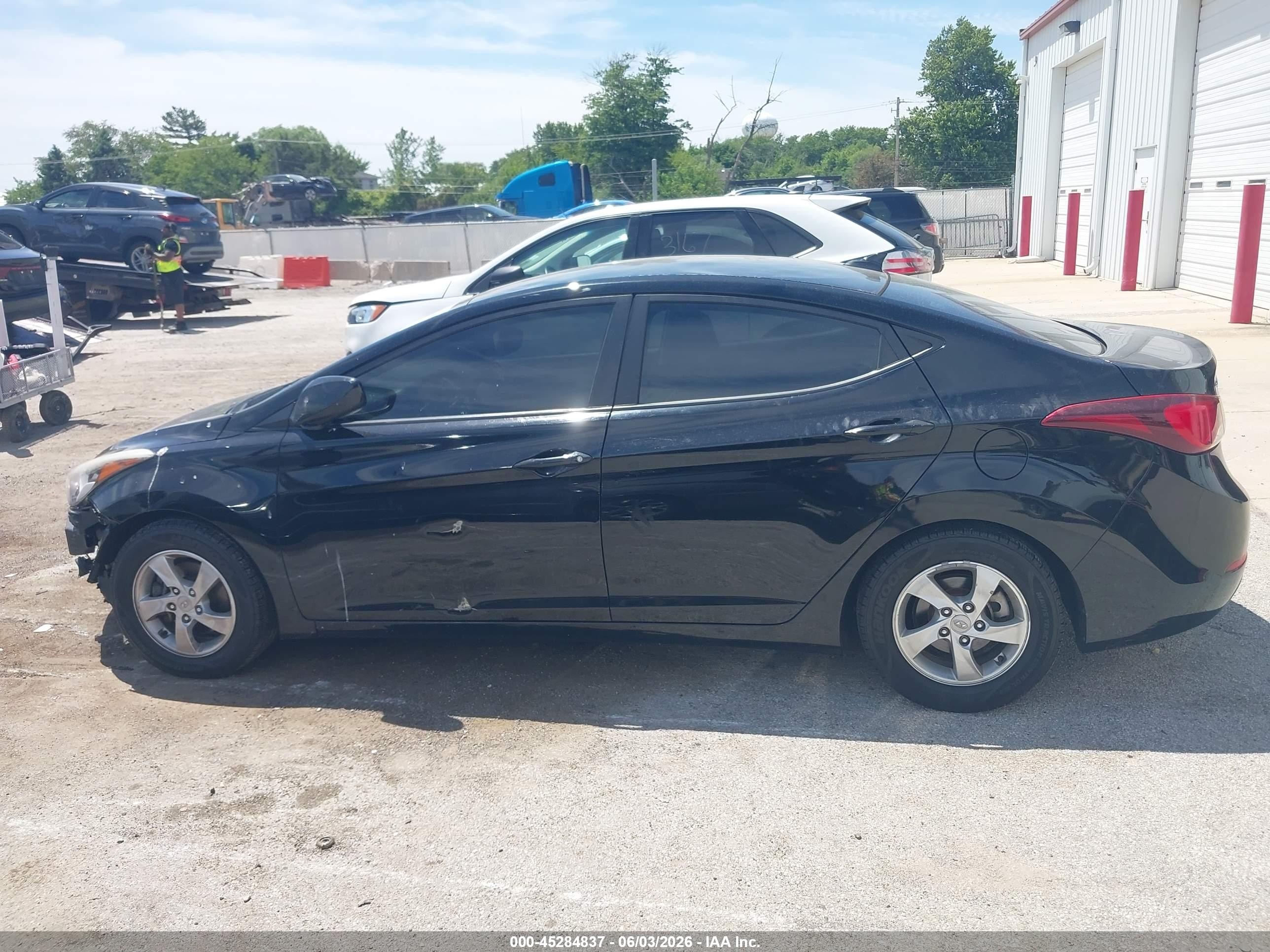 2015 Hyundai Elantra Se Black vin: KMHDH4AE4FU263326