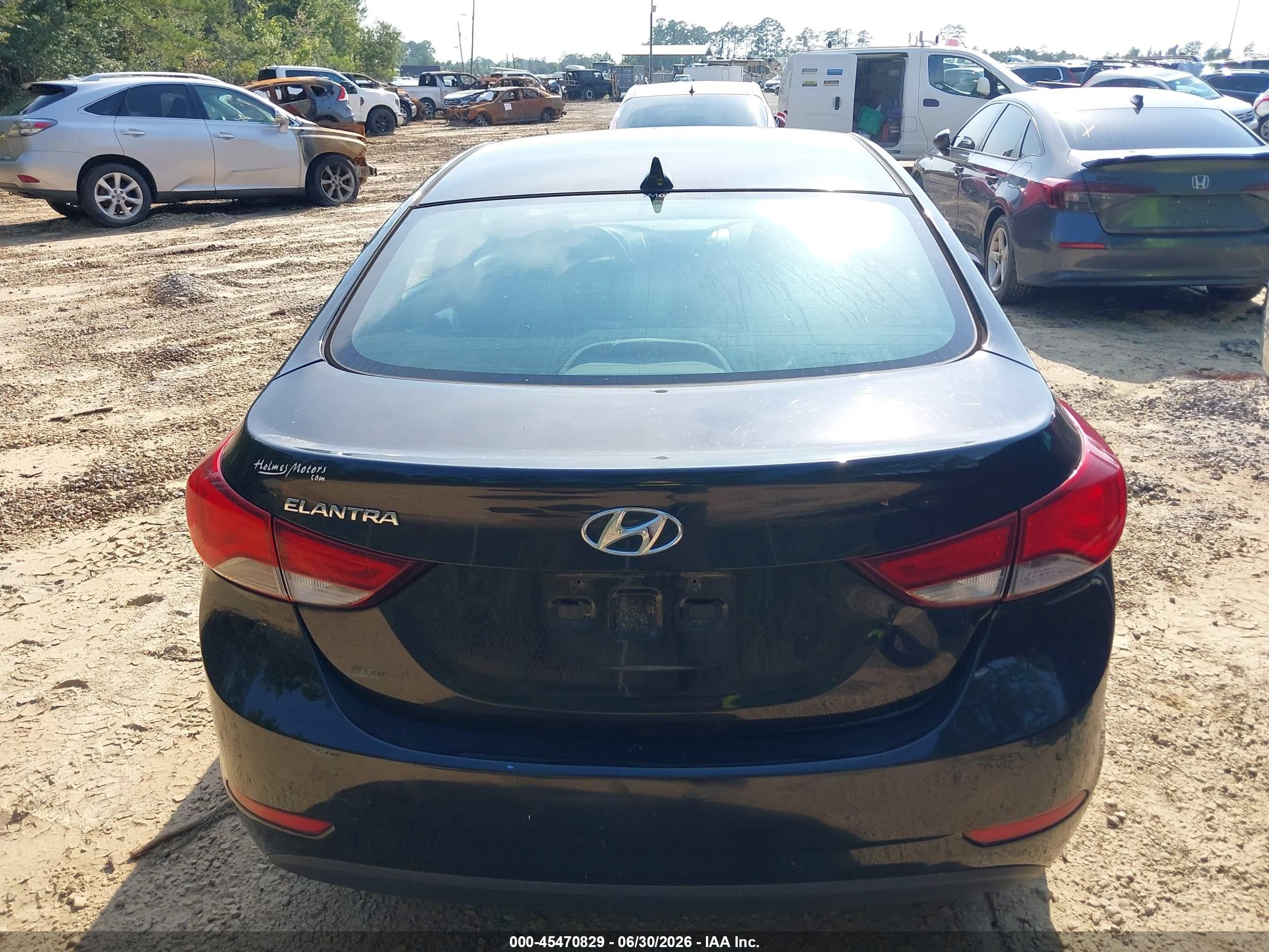2015 Hyundai Elantra Se Black vin: KMHDH4AE4FU265559