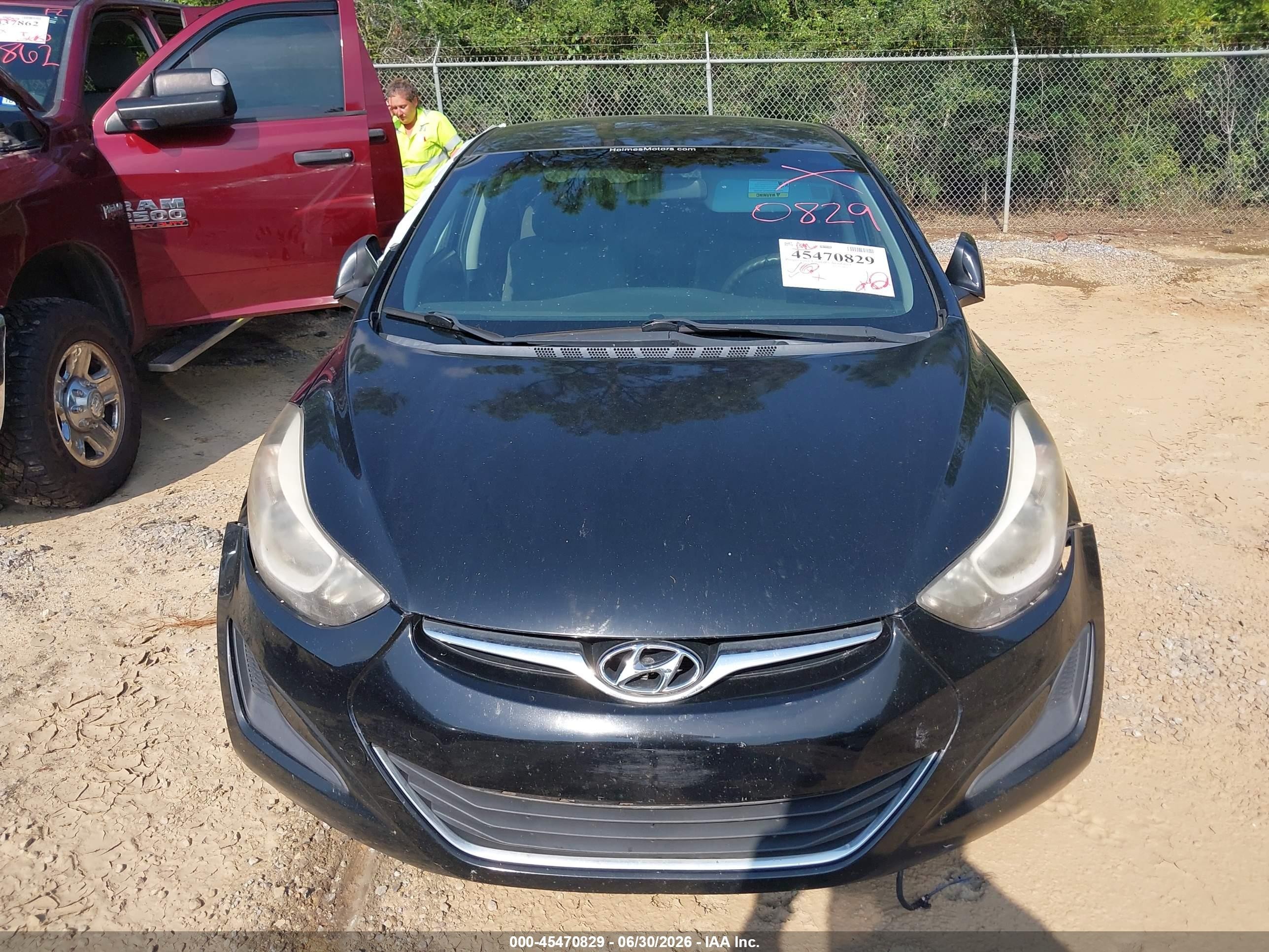 2015 Hyundai Elantra Se Black vin: KMHDH4AE4FU265559