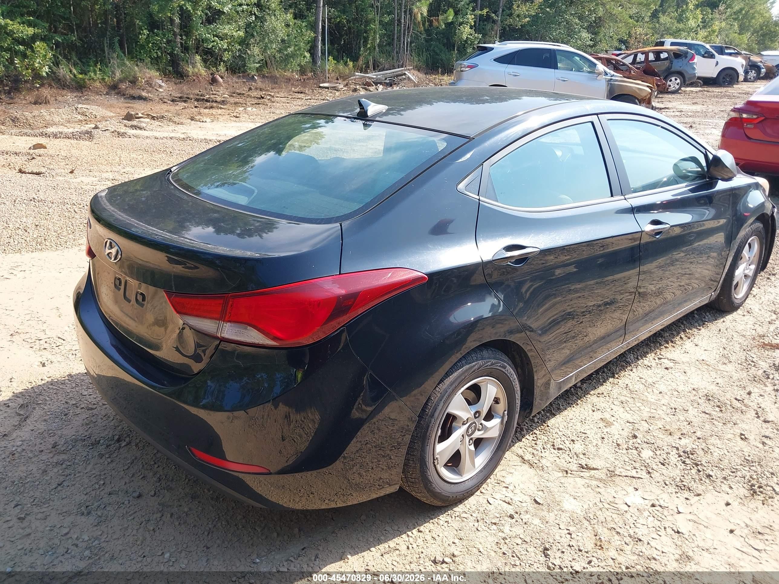 2015 Hyundai Elantra Se Black vin: KMHDH4AE4FU265559