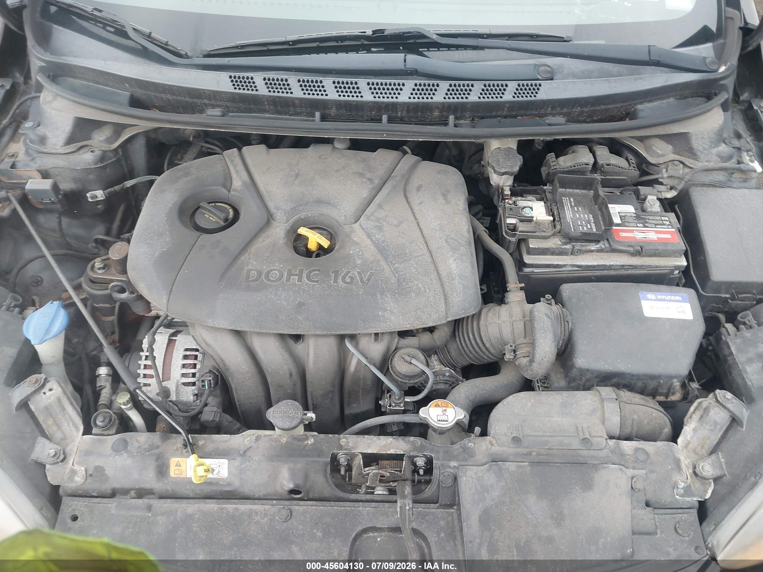 2015 Hyundai Elantra Se Черный vin: KMHDH4AE4FU286122