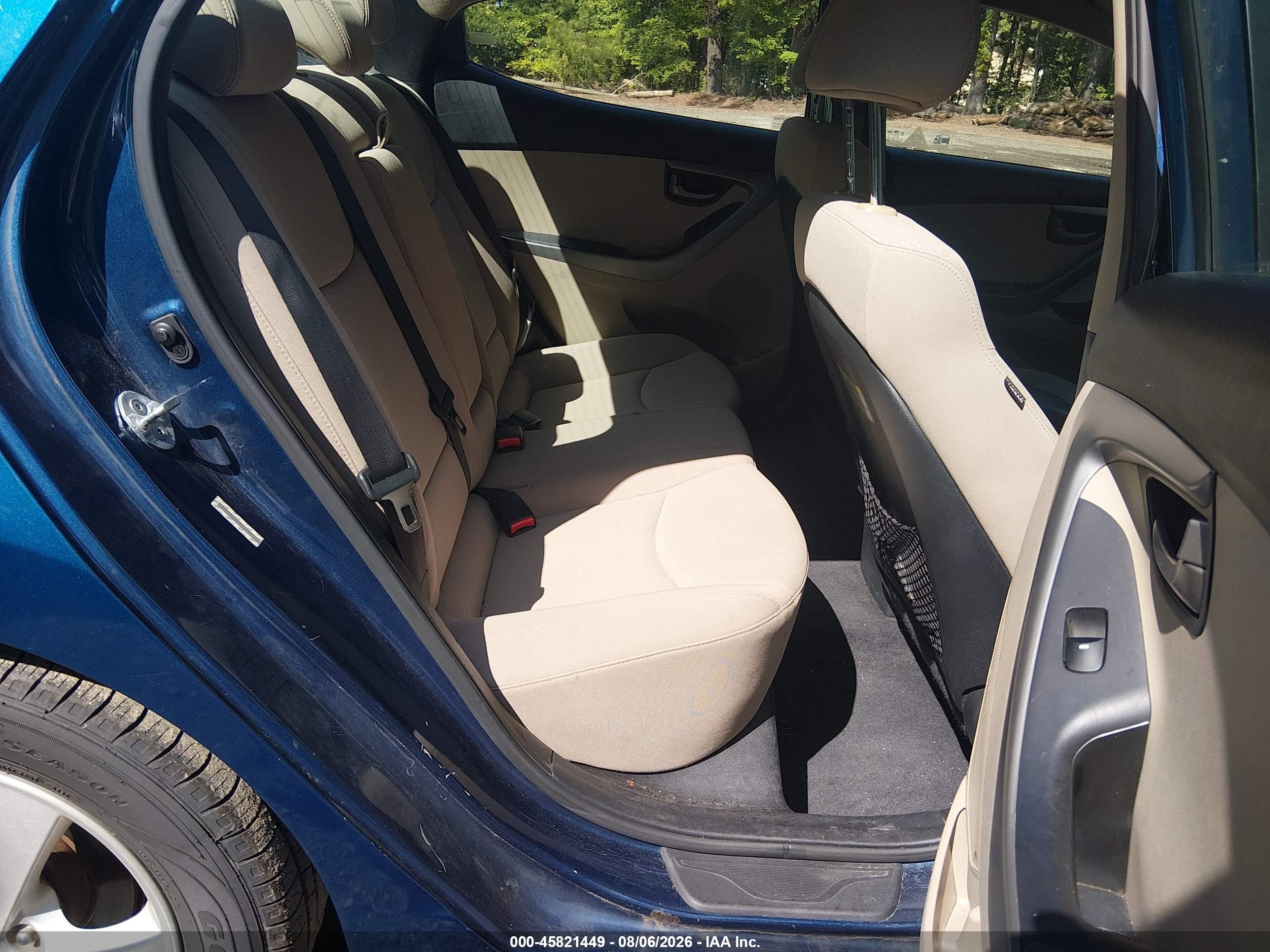 2015 Hyundai Elantra Se Blue vin: KMHDH4AE4FU298206