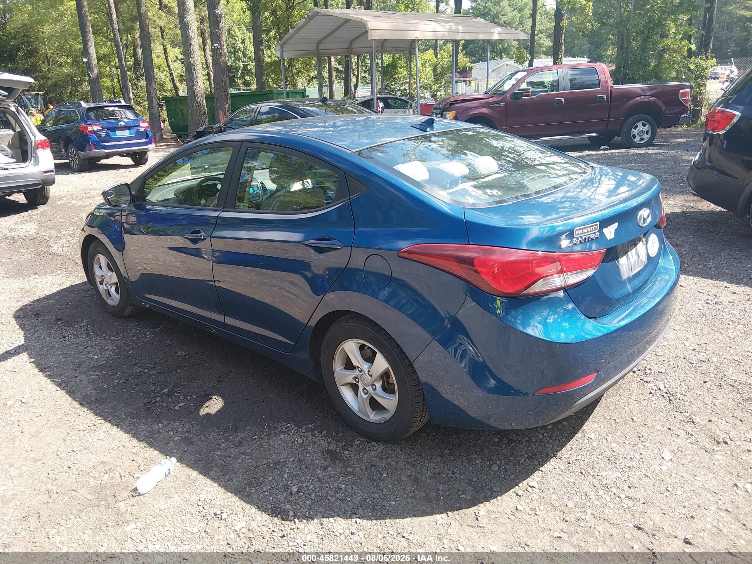 2015 Hyundai Elantra Se Blue vin: KMHDH4AE4FU298206