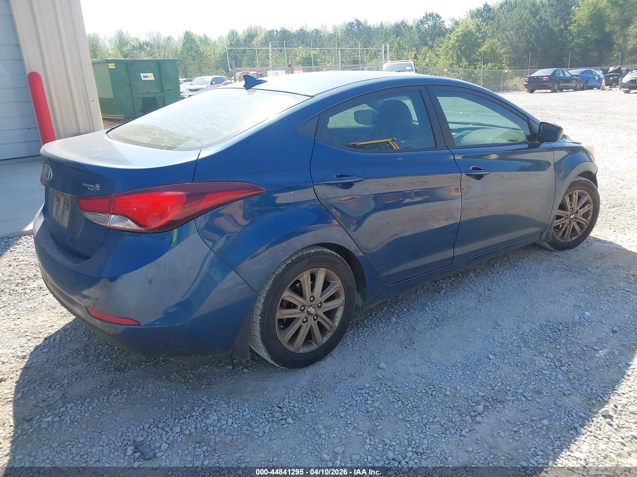 2015 Hyundai Elantra Se Синий vin: KMHDH4AE4FU325789