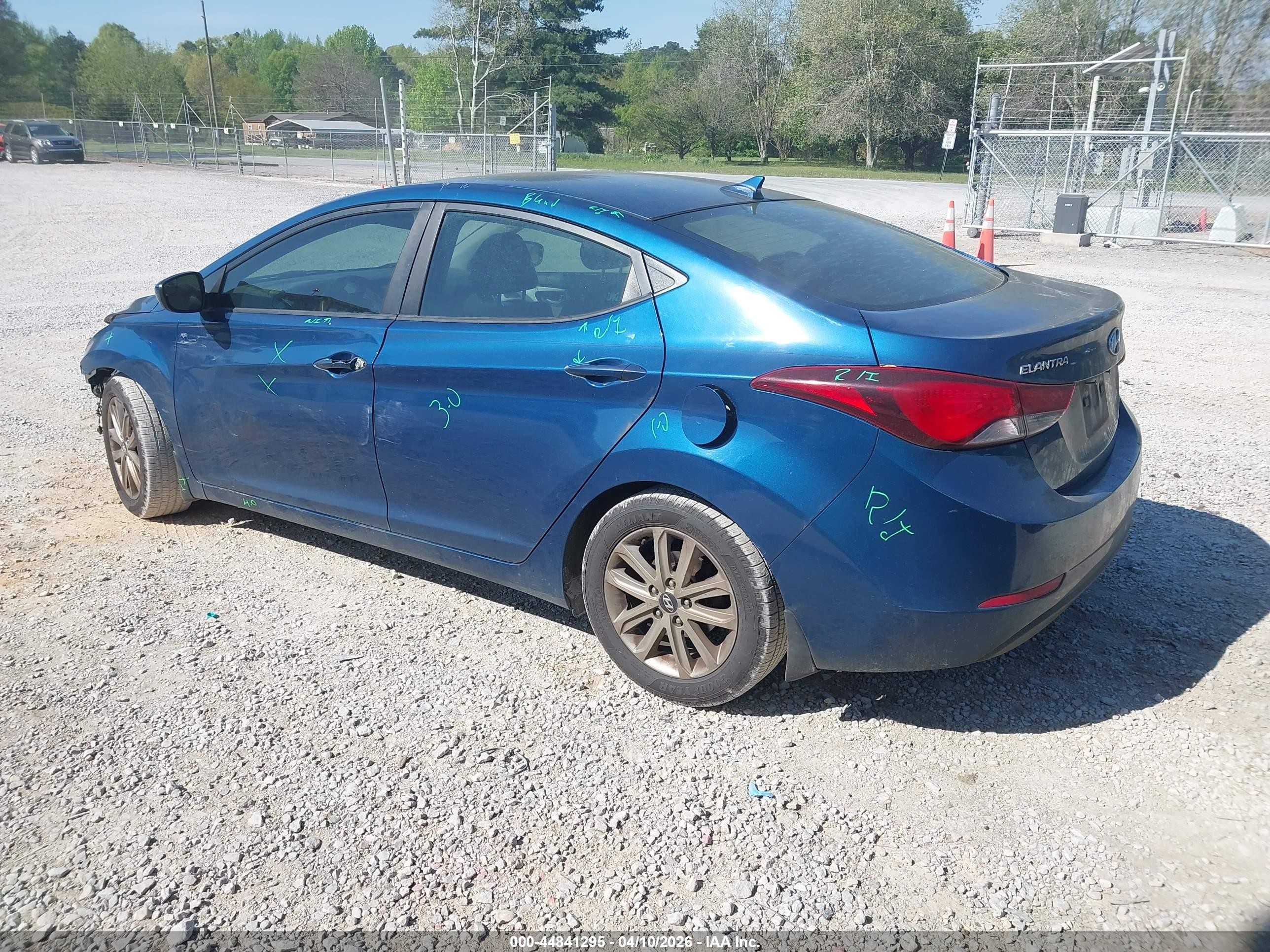 2015 Hyundai Elantra Se Синий vin: KMHDH4AE4FU325789