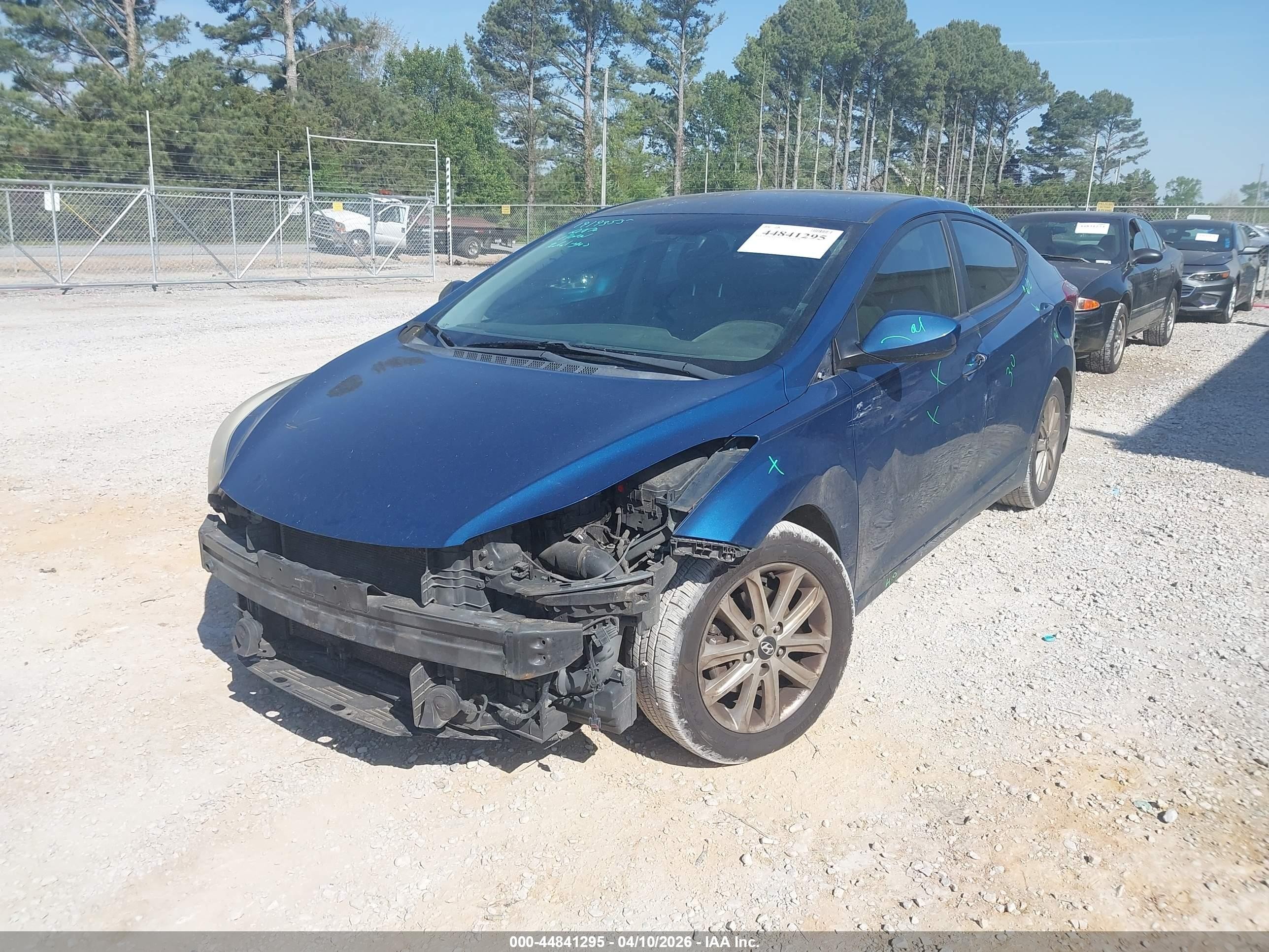 2015 Hyundai Elantra Se Синий vin: KMHDH4AE4FU325789