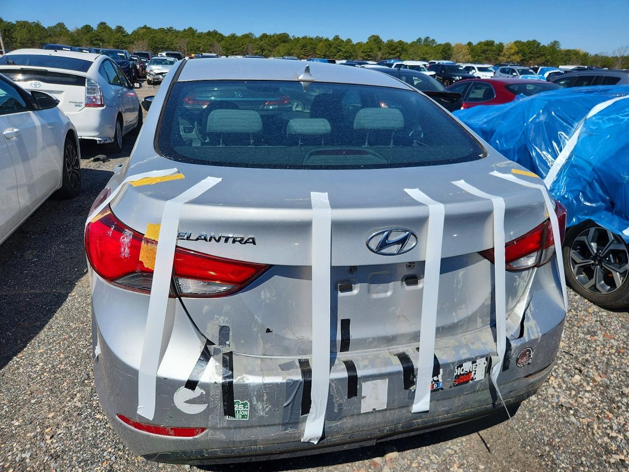 2015 Hyundai Elantra Se Silver vin: KMHDH4AE4FU352832