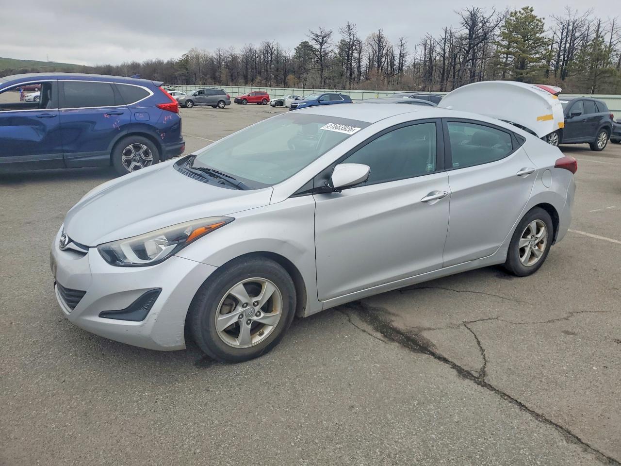 2015 Hyundai Elantra Se Silver vin: KMHDH4AE4FU352832