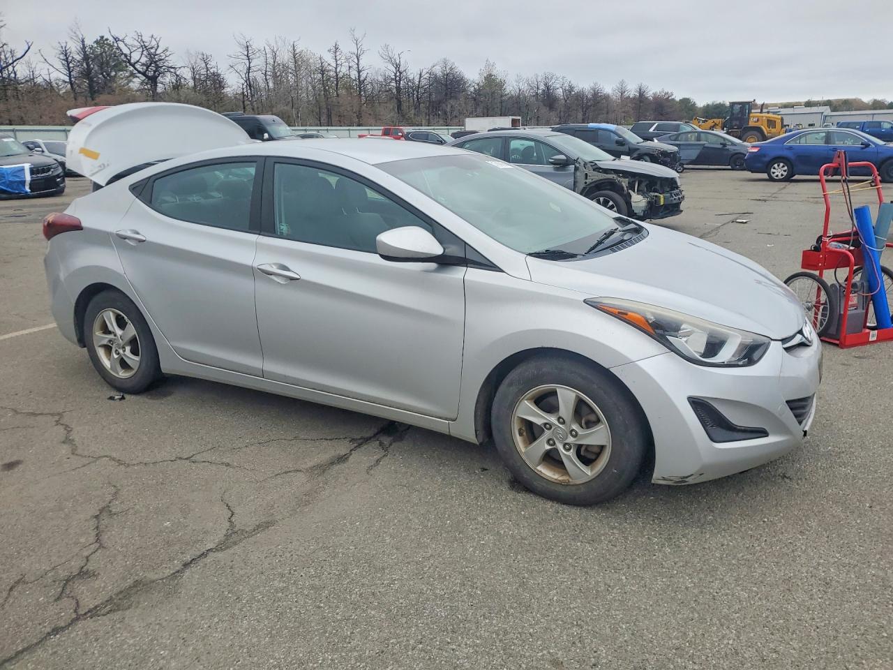 2015 Hyundai Elantra Se Silver vin: KMHDH4AE4FU352832