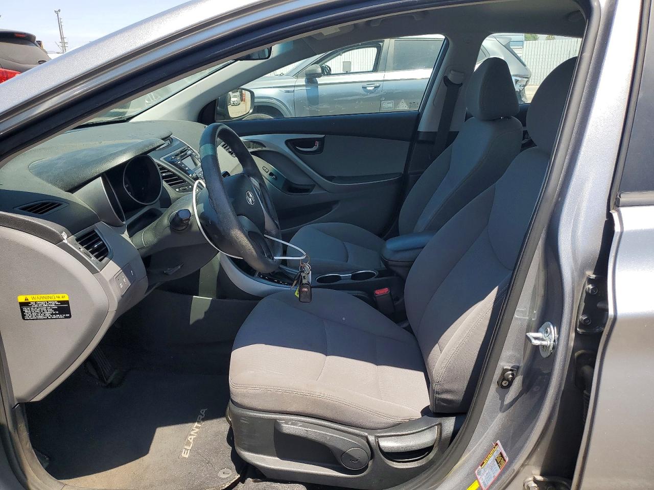 2015 Hyundai Elantra Se Gray vin: KMHDH4AE4FU353821