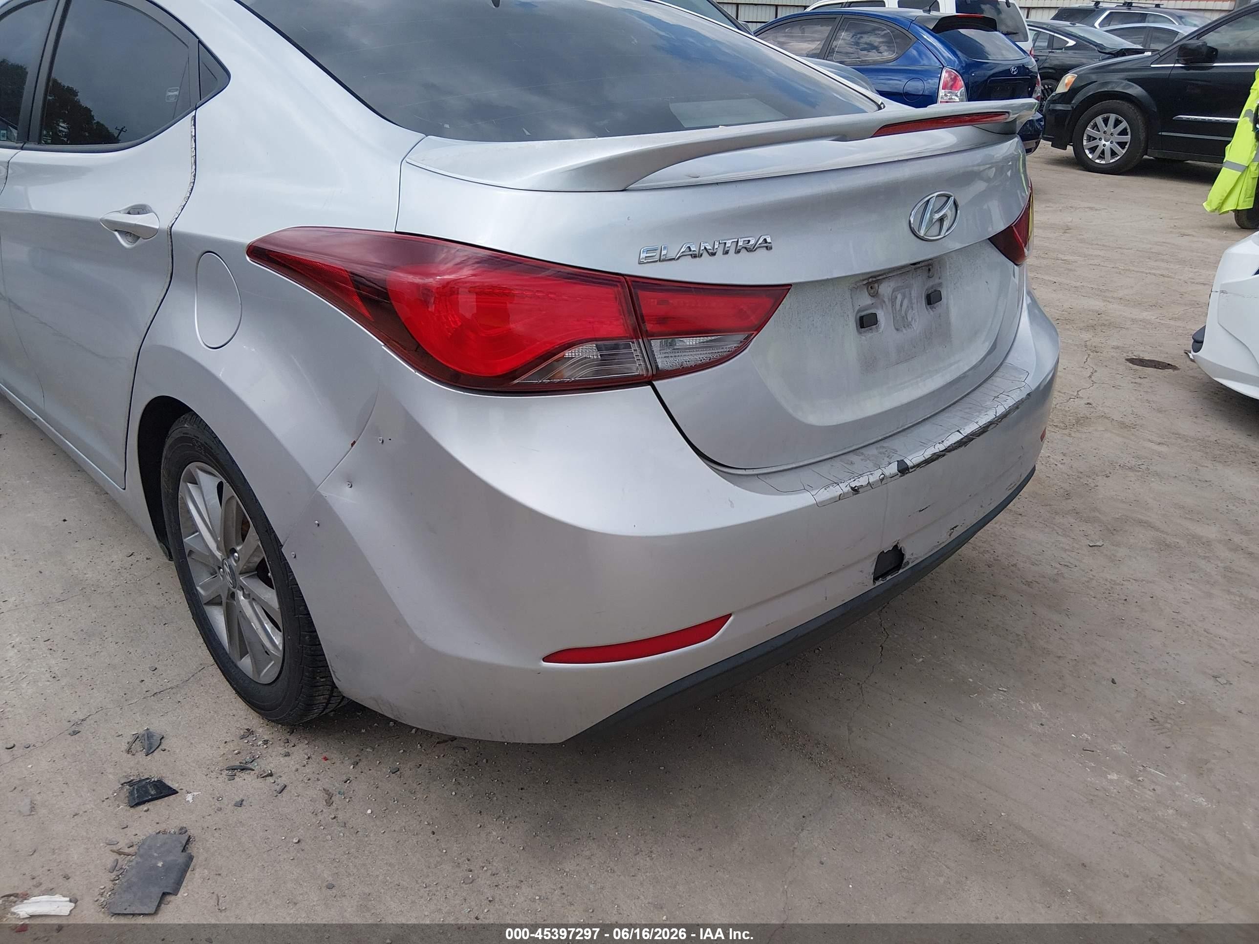 2015 Hyundai Elantra Se Silver vin: KMHDH4AE4FU355570
