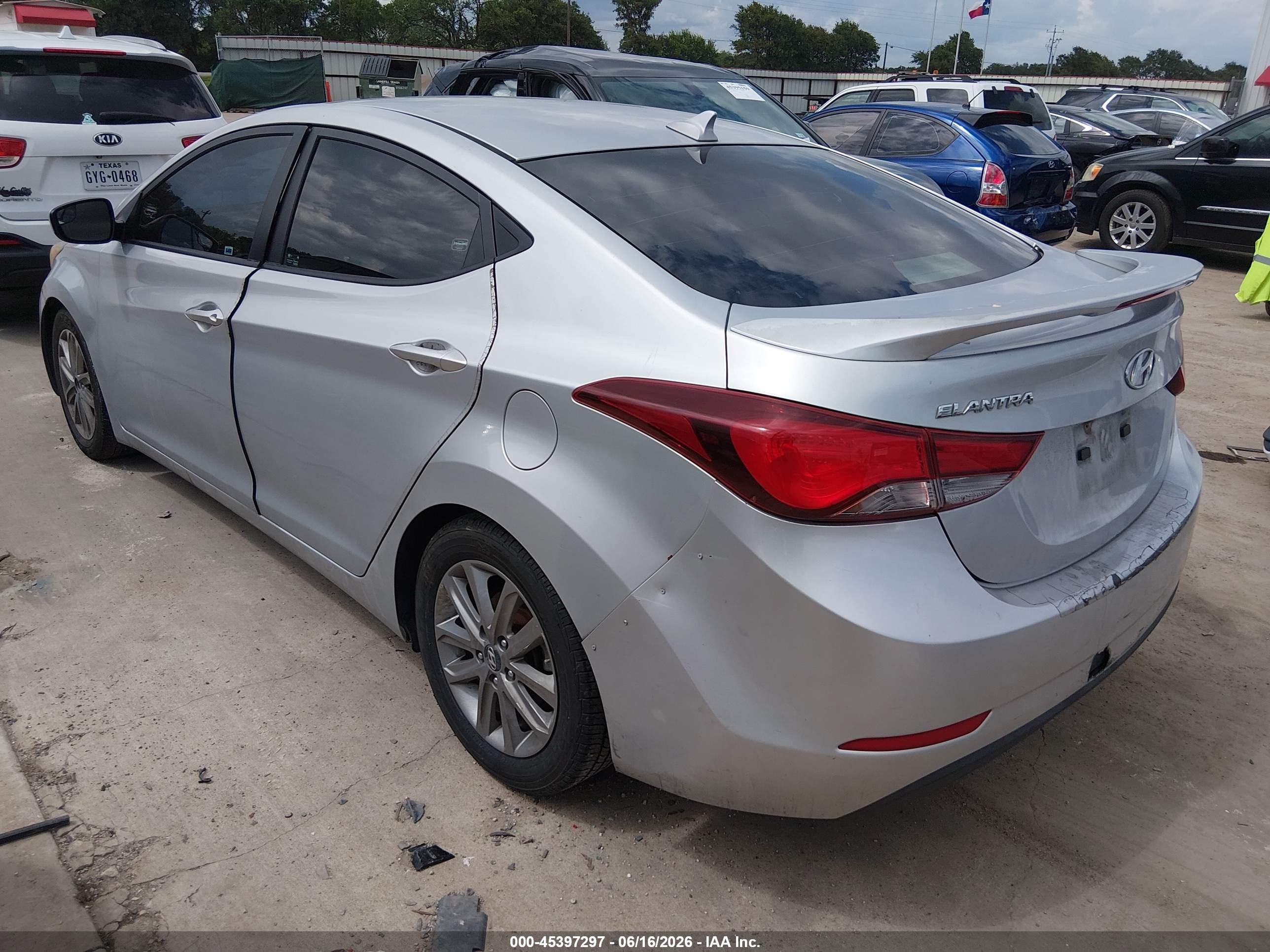 2015 Hyundai Elantra Se Silver vin: KMHDH4AE4FU355570