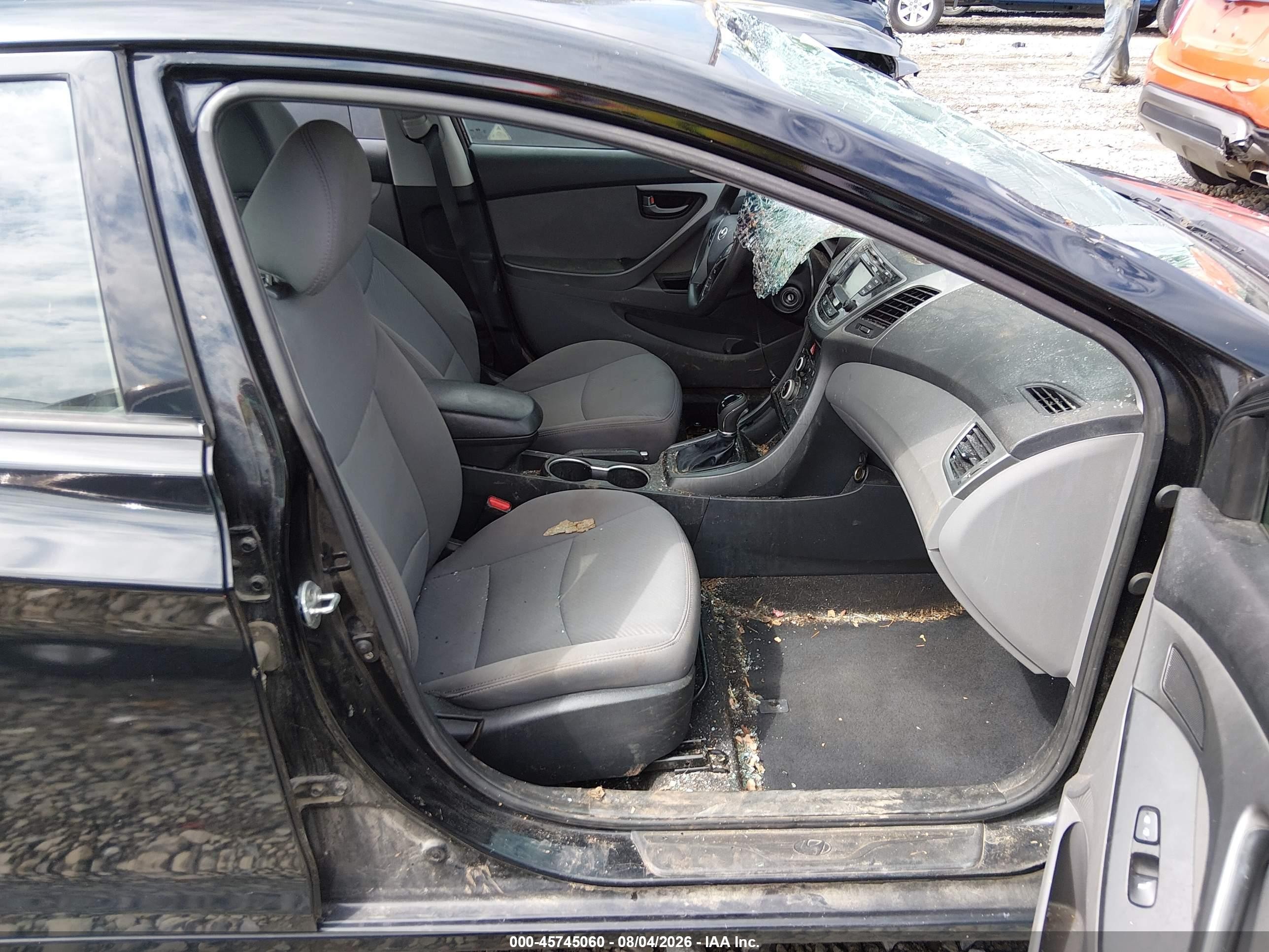 2015 Hyundai Elantra Se Черный vin: KMHDH4AE4FU379531