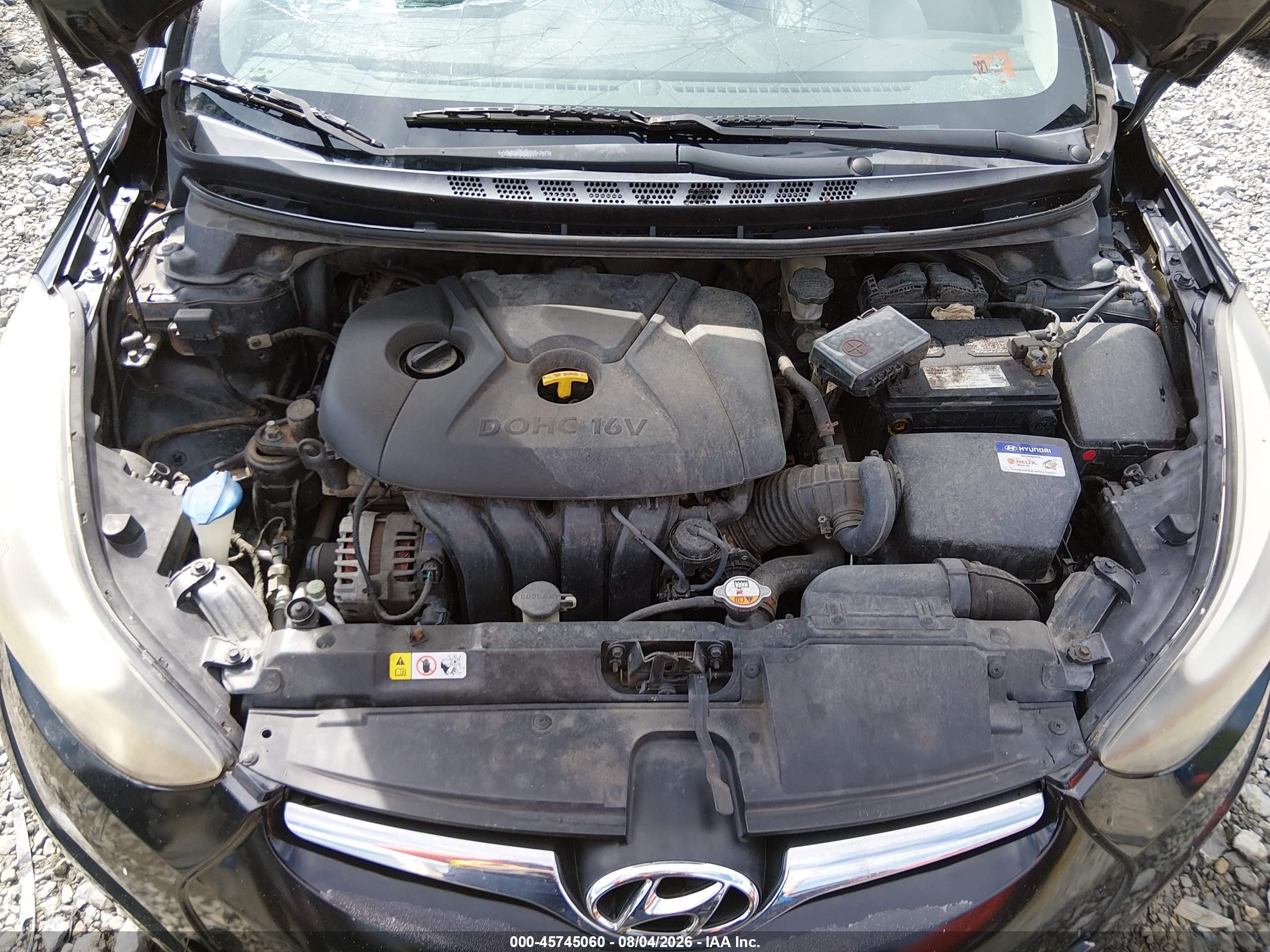 2015 Hyundai Elantra Se Черный vin: KMHDH4AE4FU379531