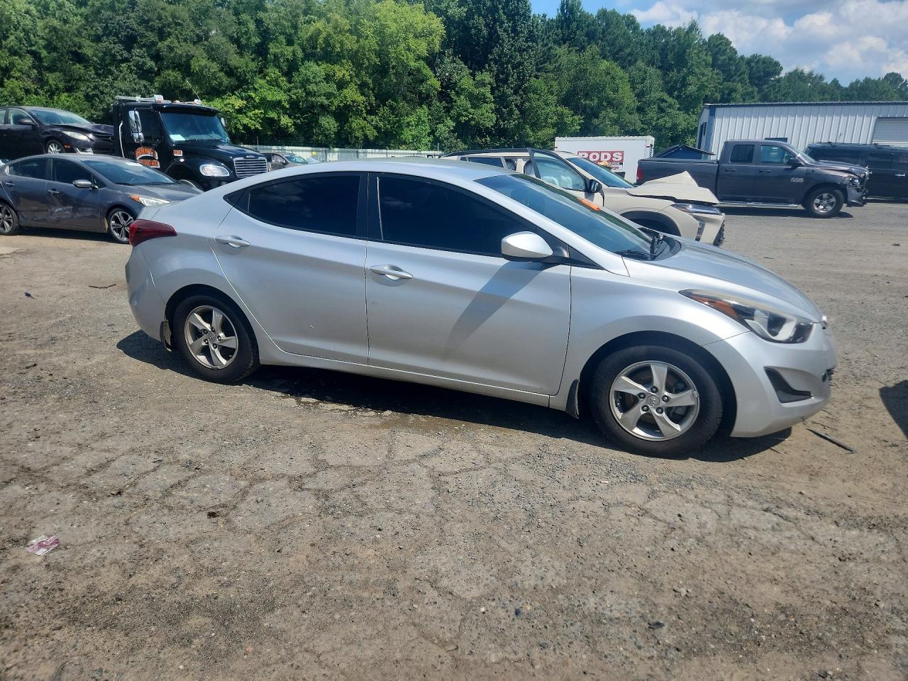2015 Hyundai Elantra Se Silver vin: KMHDH4AE4FU388102