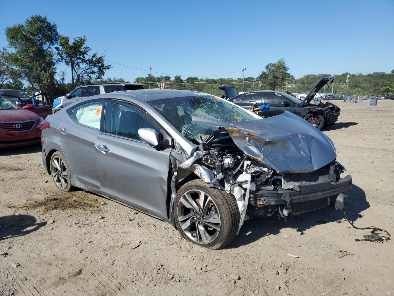 2015 Hyundai Elantra Se Silver vin: KMHDH4AE4FU426184