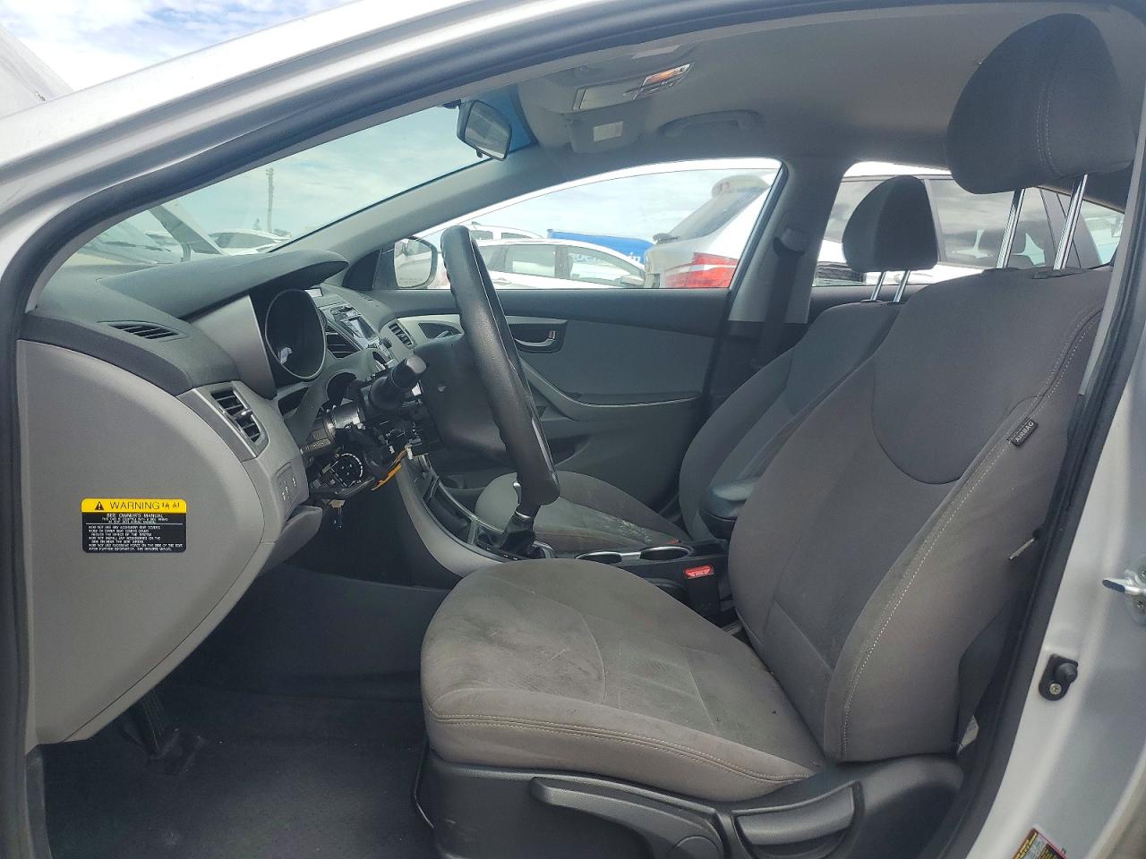 2015 Hyundai Elantra Se Gray vin: KMHDH4AE4FU438058