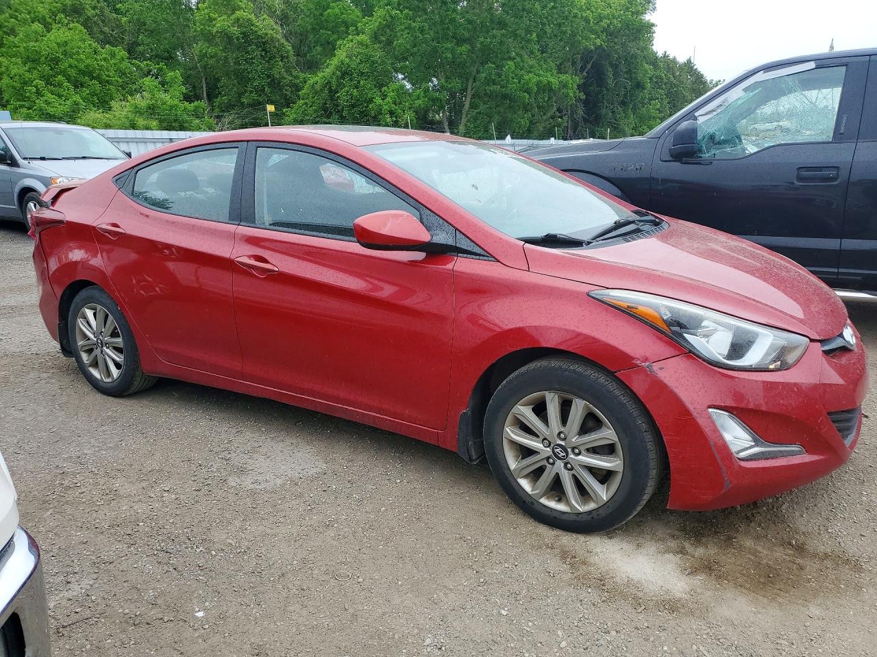 2015 Hyundai Elantra Se Red vin: KMHDH4AE4FU455085