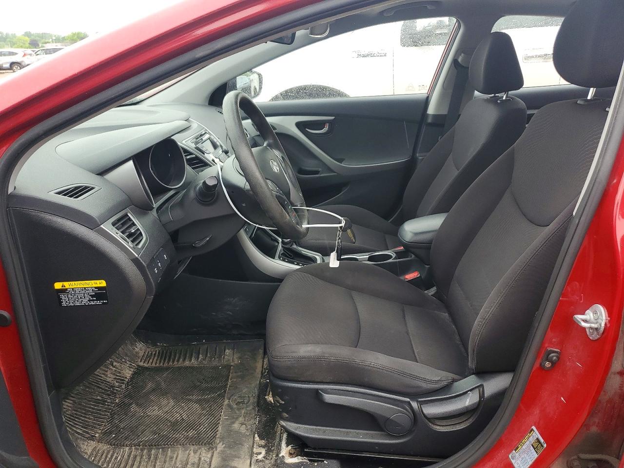 2015 Hyundai Elantra Se Red vin: KMHDH4AE4FU455085
