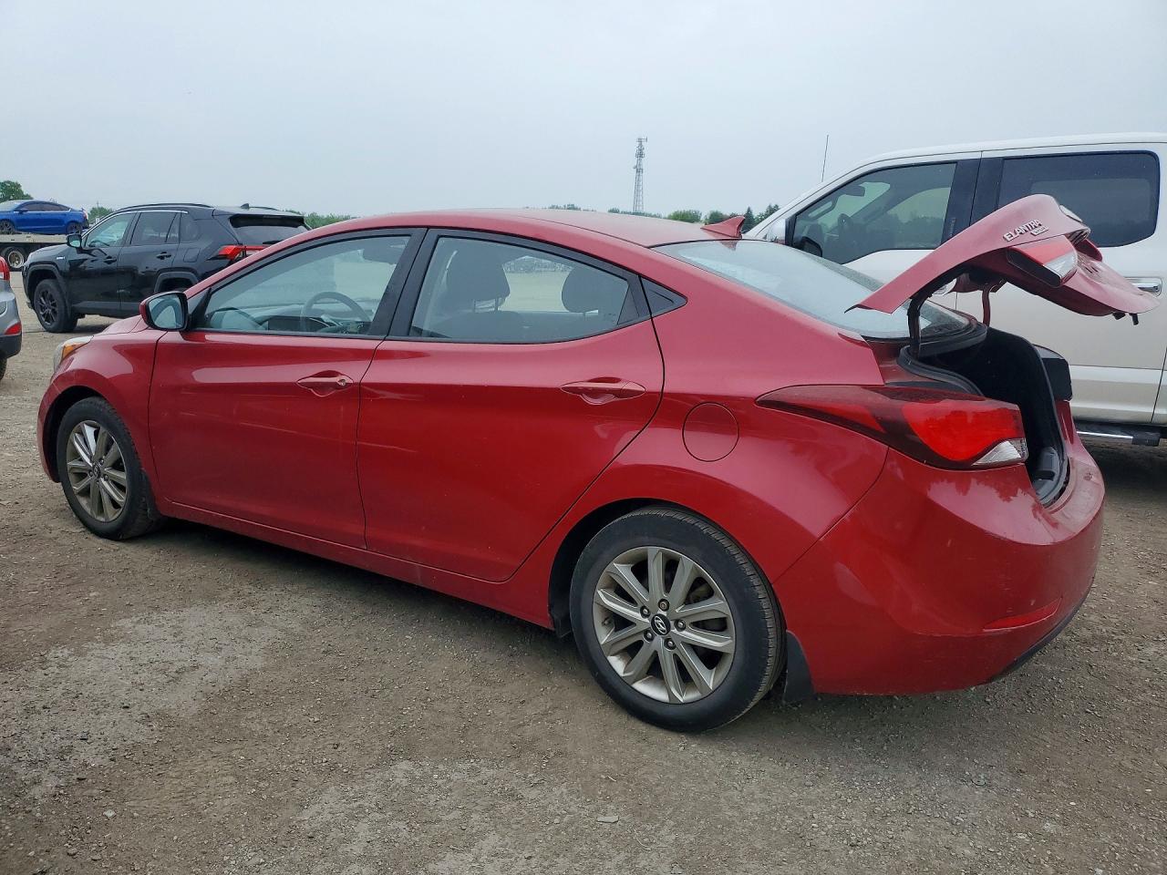 2015 Hyundai Elantra Se Red vin: KMHDH4AE4FU455085