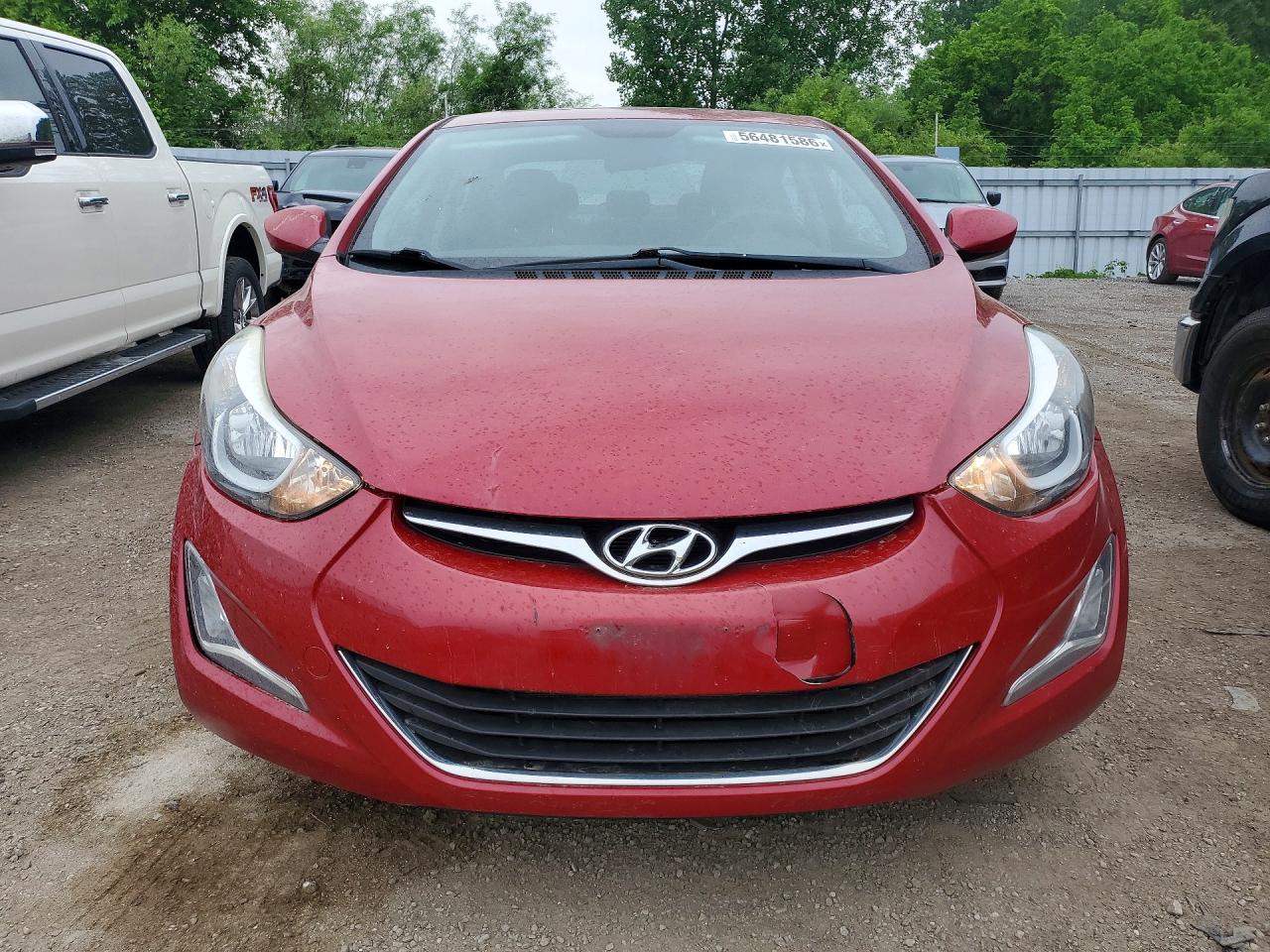 2015 Hyundai Elantra Se Red vin: KMHDH4AE4FU455085