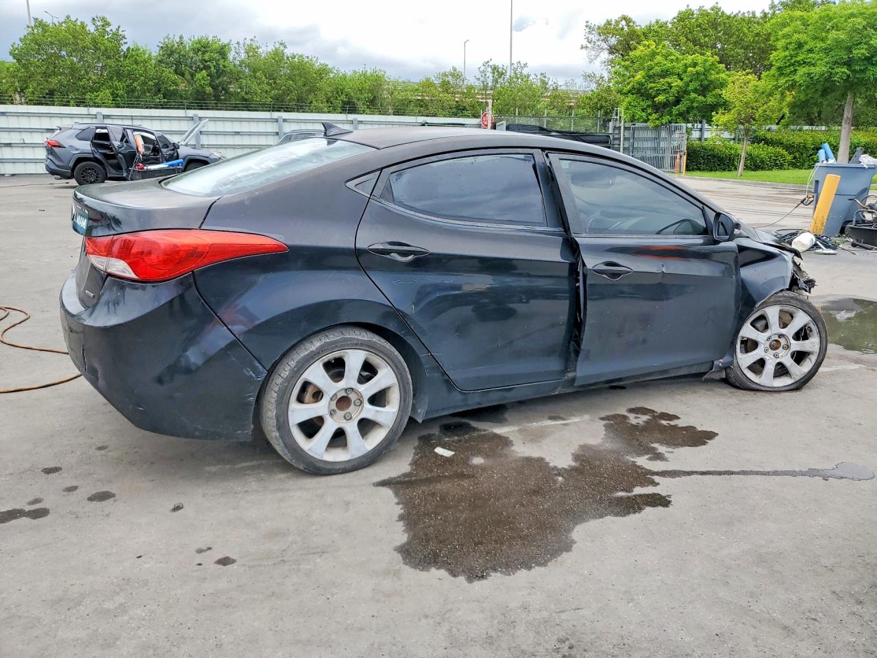2011 Hyundai Elantra Gls/ltd Black vin: KMHDH4AE5BU084500