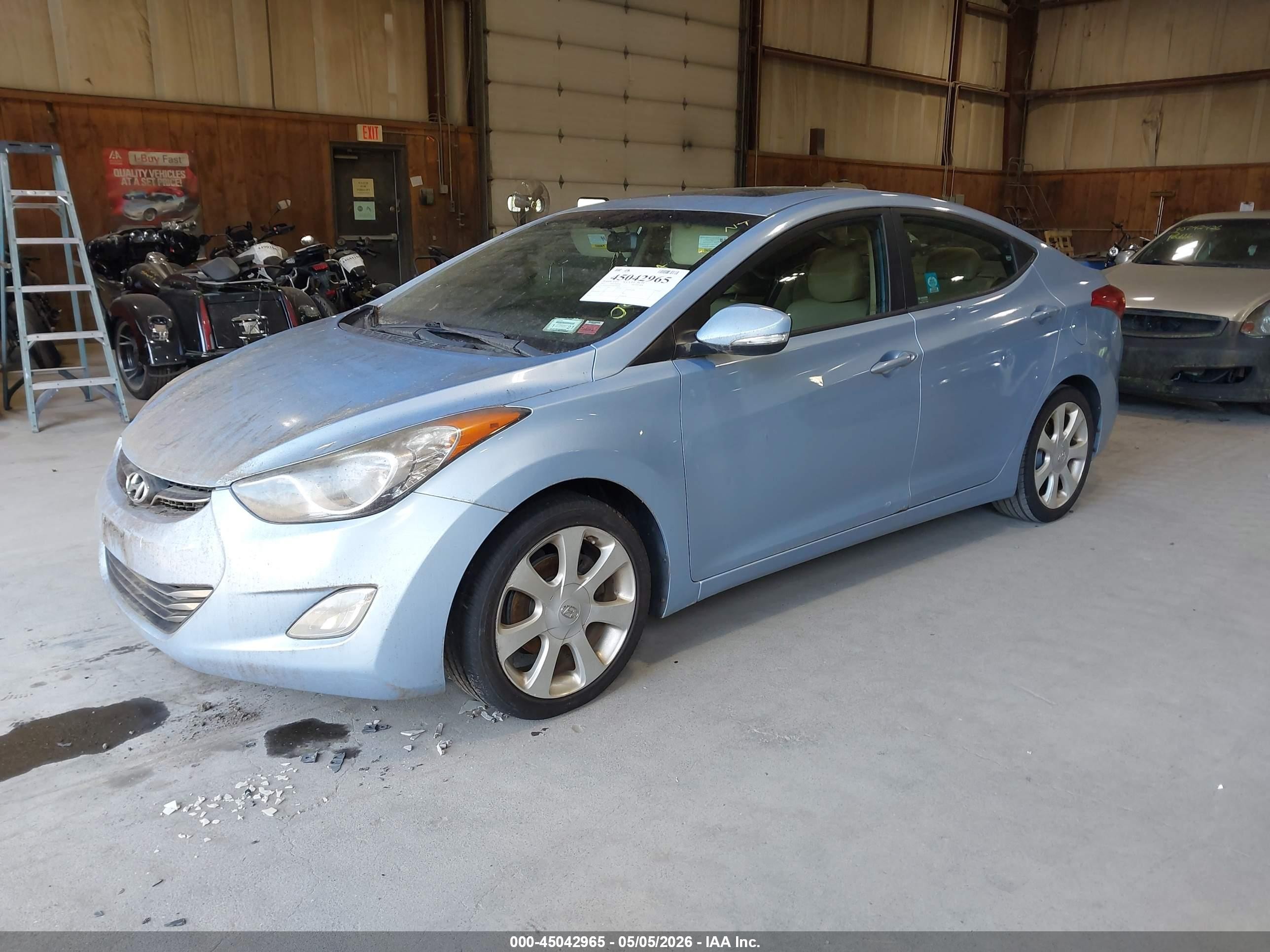 2011 Hyundai Elantra Limited (ulsan Plant) Light Blue vin: KMHDH4AE5BU094606