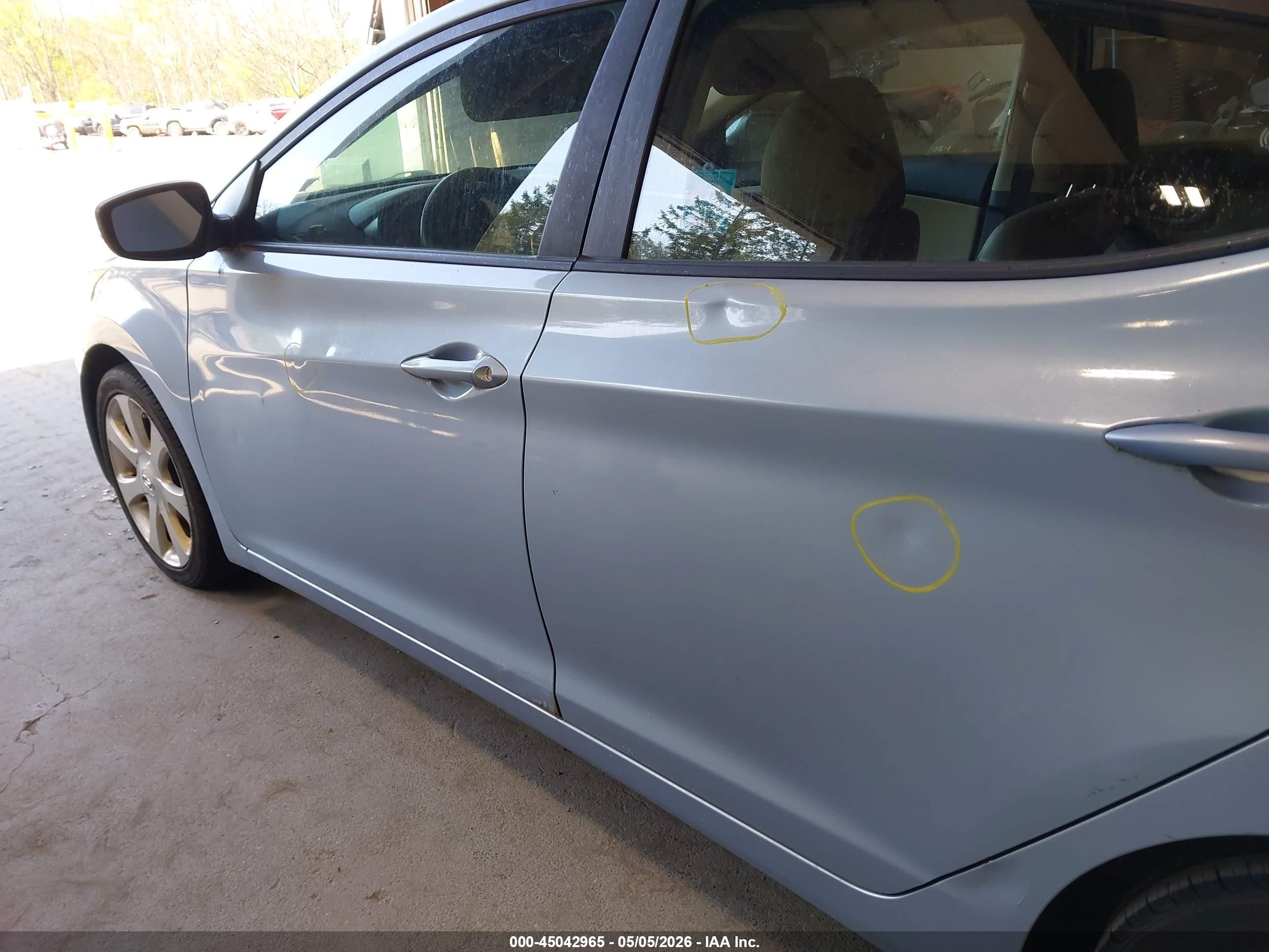 2011 Hyundai Elantra Limited (ulsan Plant) Light Blue vin: KMHDH4AE5BU094606