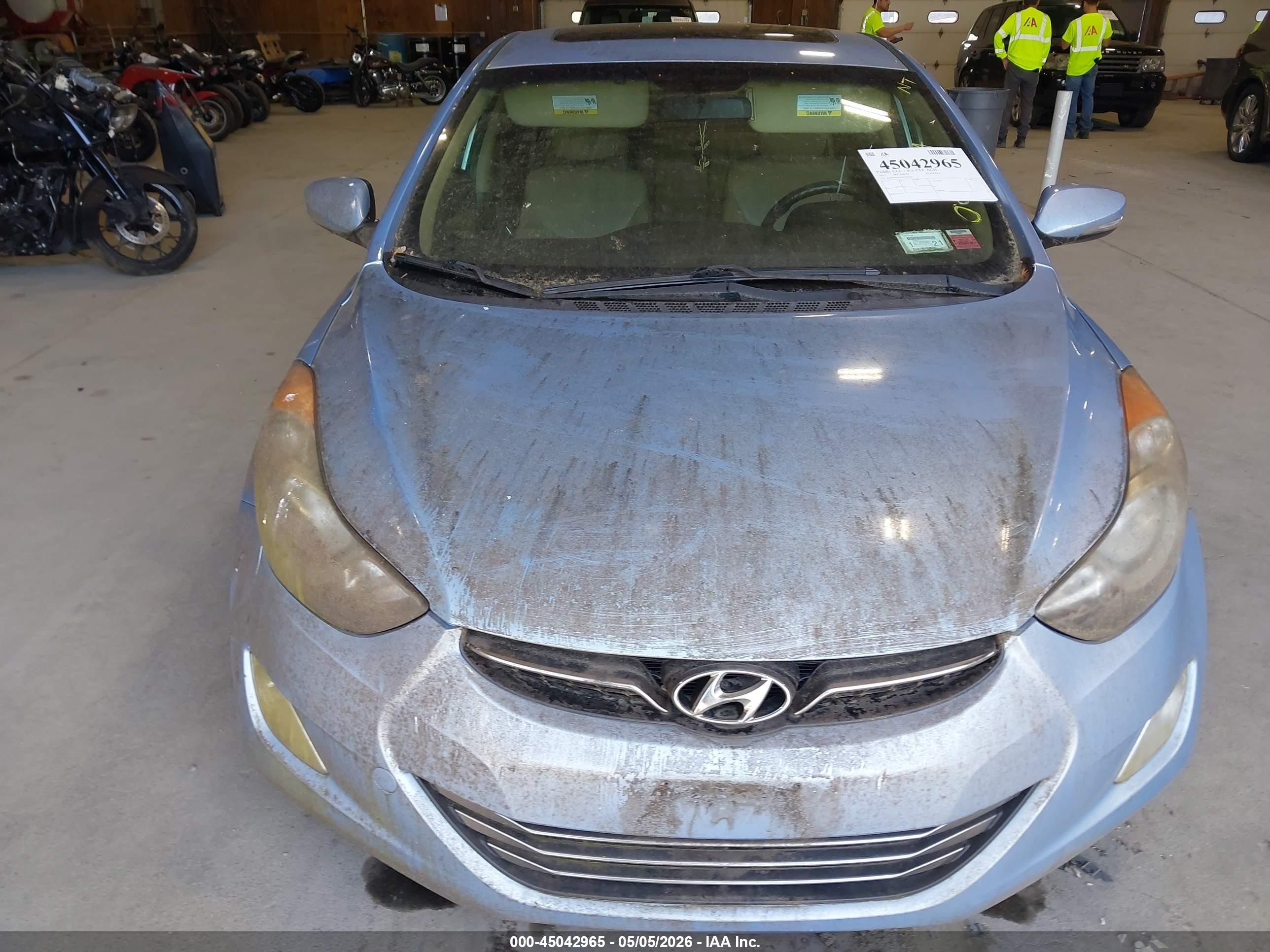 2011 Hyundai Elantra Limited (ulsan Plant) Light Blue vin: KMHDH4AE5BU094606