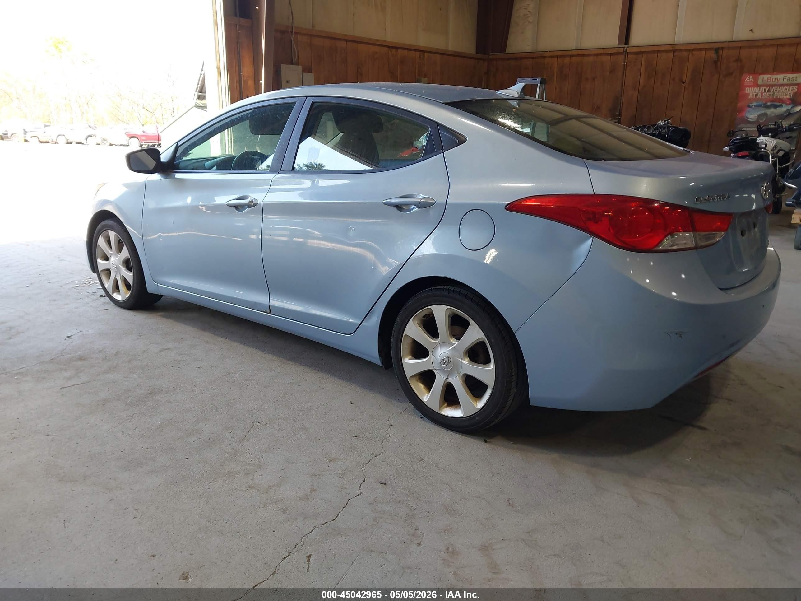 2011 Hyundai Elantra Limited (ulsan Plant) Light Blue vin: KMHDH4AE5BU094606