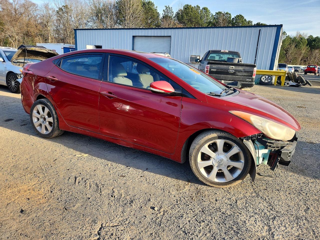 2011 Hyundai Elantra Gls Красный vin: KMHDH4AE5BU096551