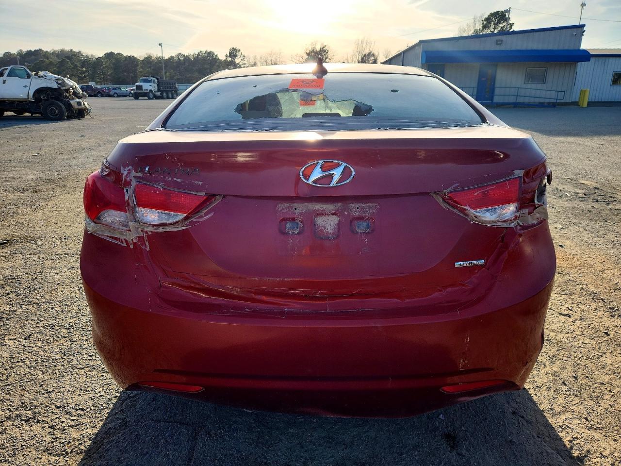 2011 Hyundai Elantra Gls Красный vin: KMHDH4AE5BU096551