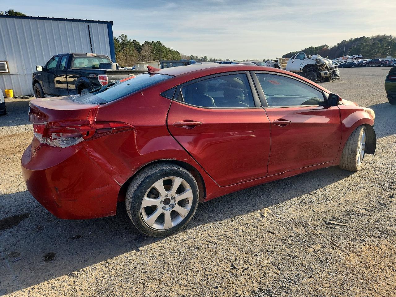 2011 Hyundai Elantra Gls Красный vin: KMHDH4AE5BU096551