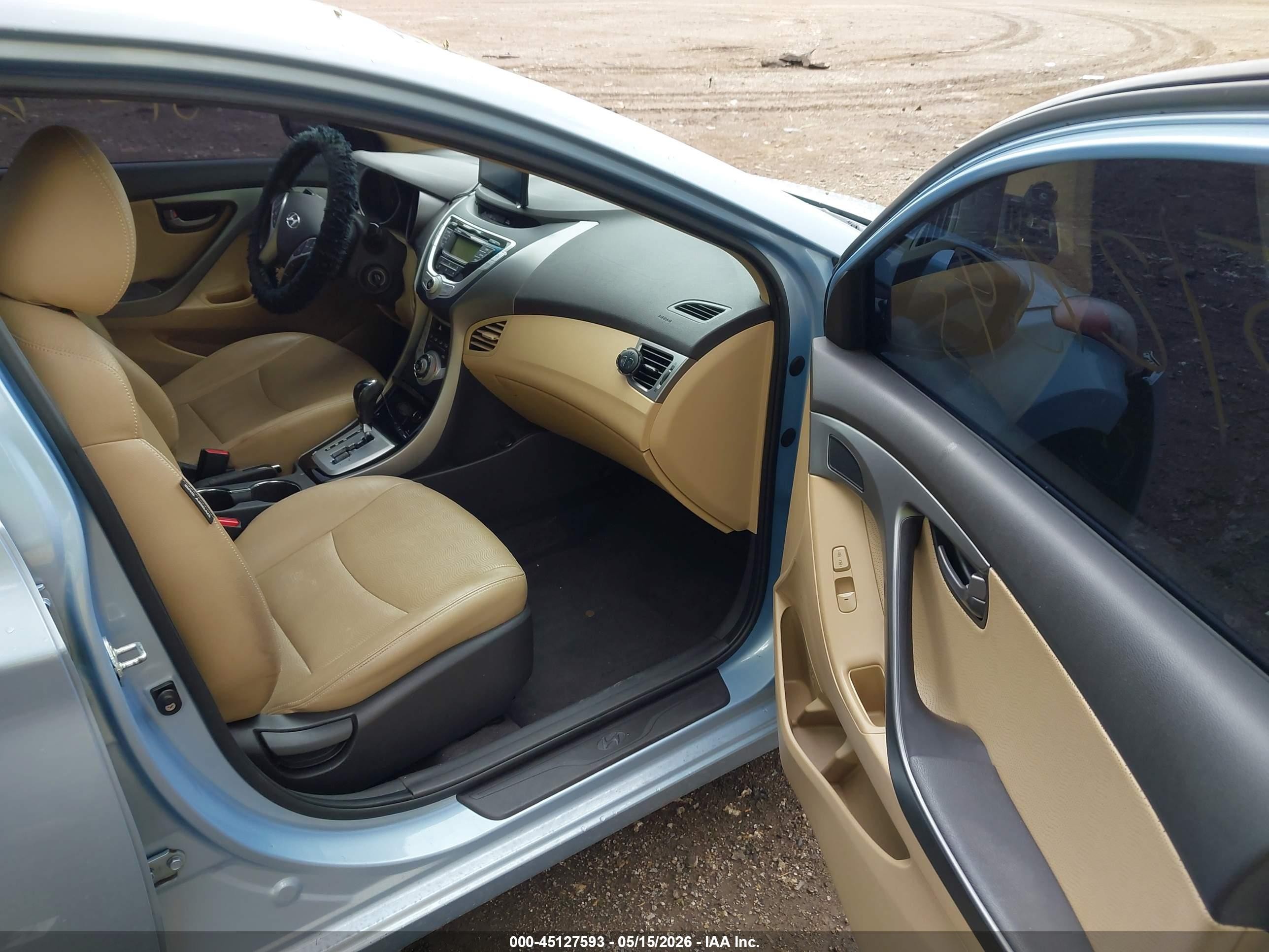 2011 Hyundai Elantra Limited (ulsan Plant) Light Blue vin: KMHDH4AE5BU119519