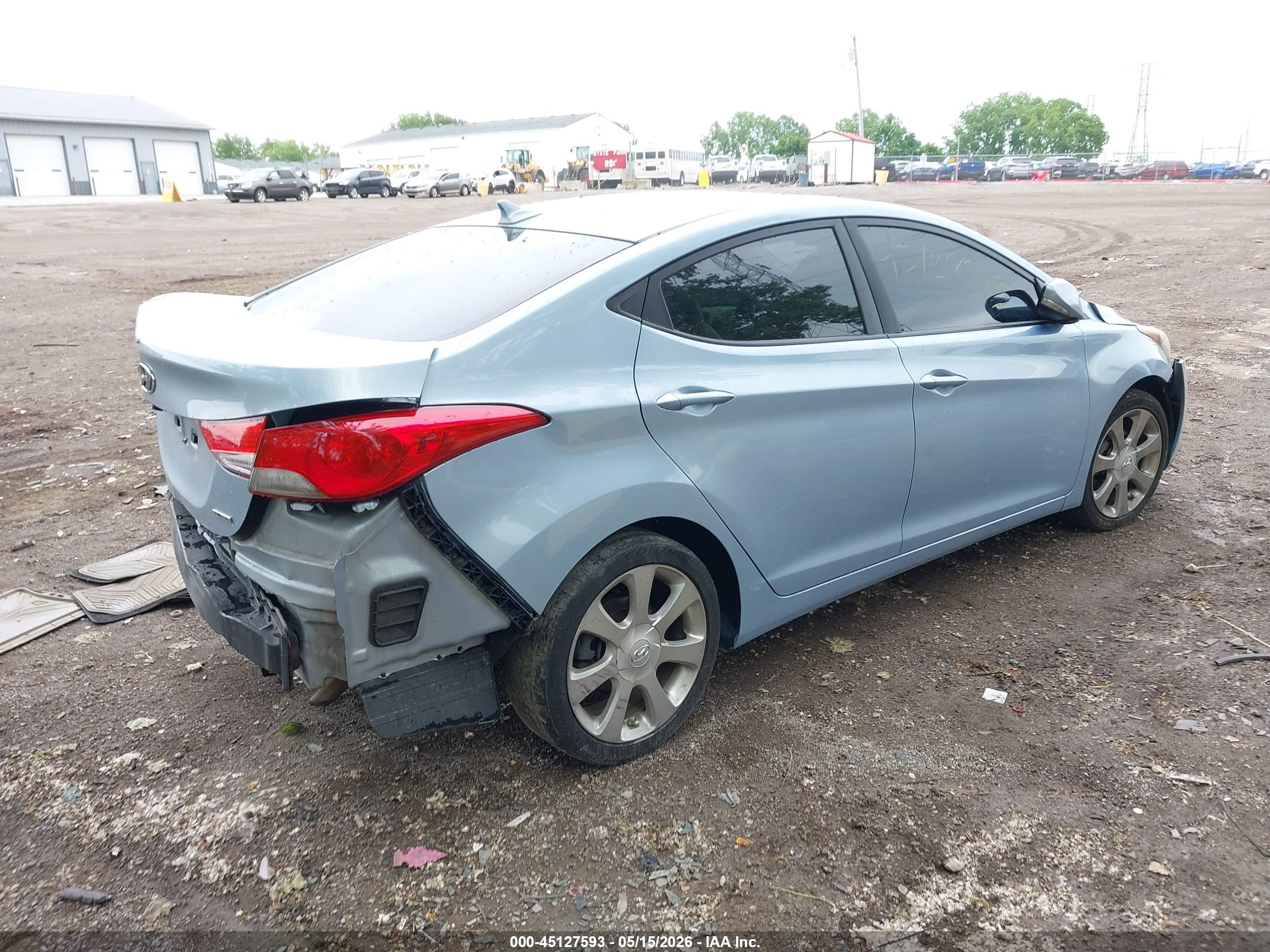 2011 Hyundai Elantra Limited (ulsan Plant) Light Blue vin: KMHDH4AE5BU119519
