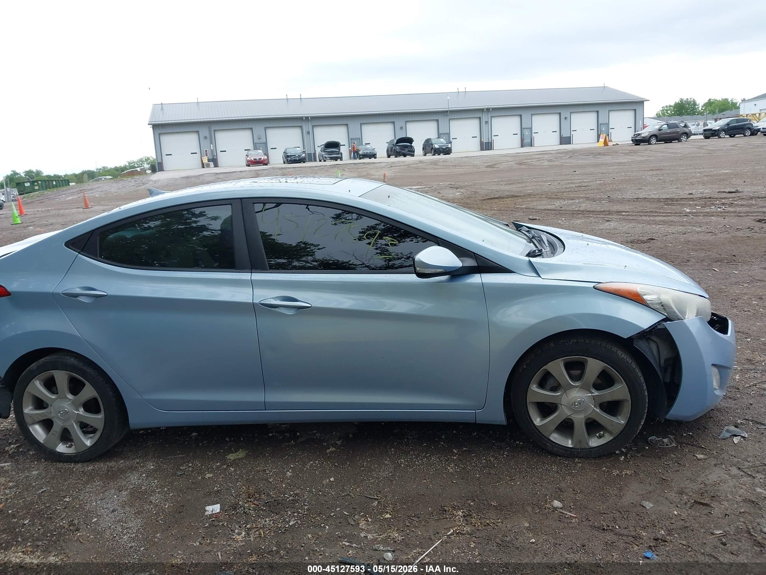 2011 Hyundai Elantra Limited (ulsan Plant) Light Blue vin: KMHDH4AE5BU119519