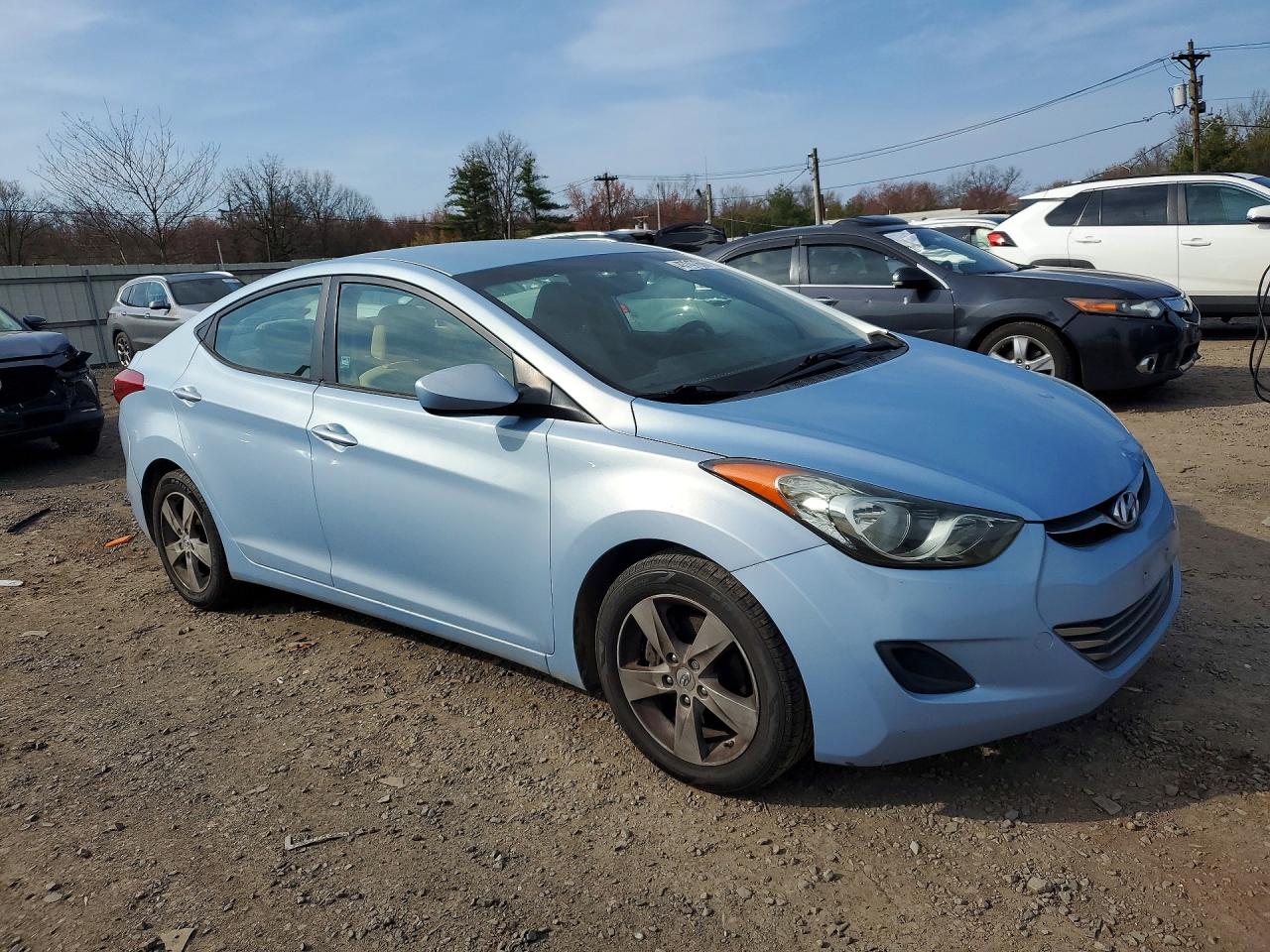 2011 Hyundai Elantra Gls Синий vin: KMHDH4AE5BU129774