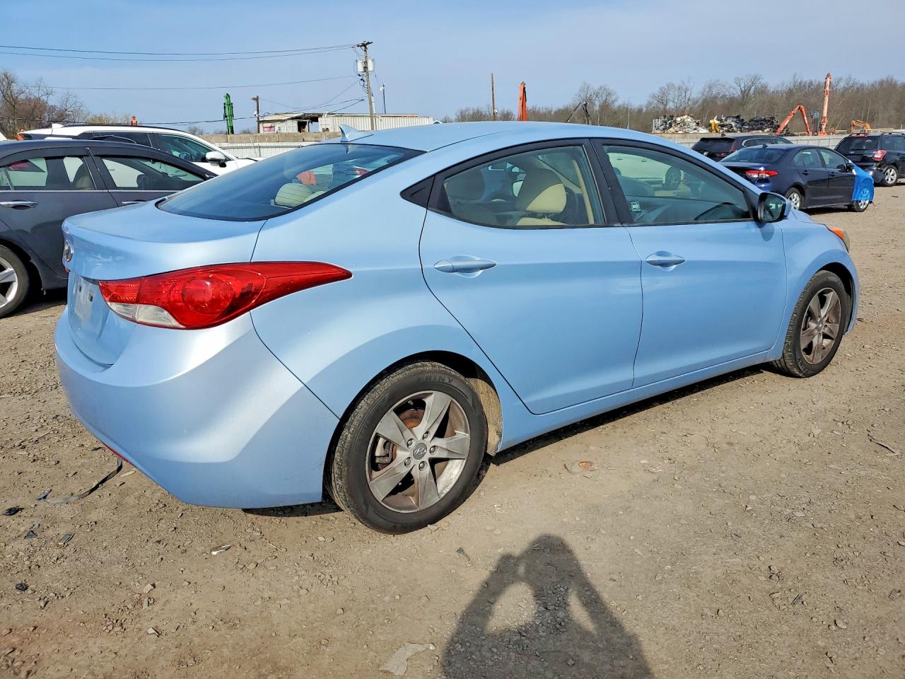 2011 Hyundai Elantra Gls Синий vin: KMHDH4AE5BU129774