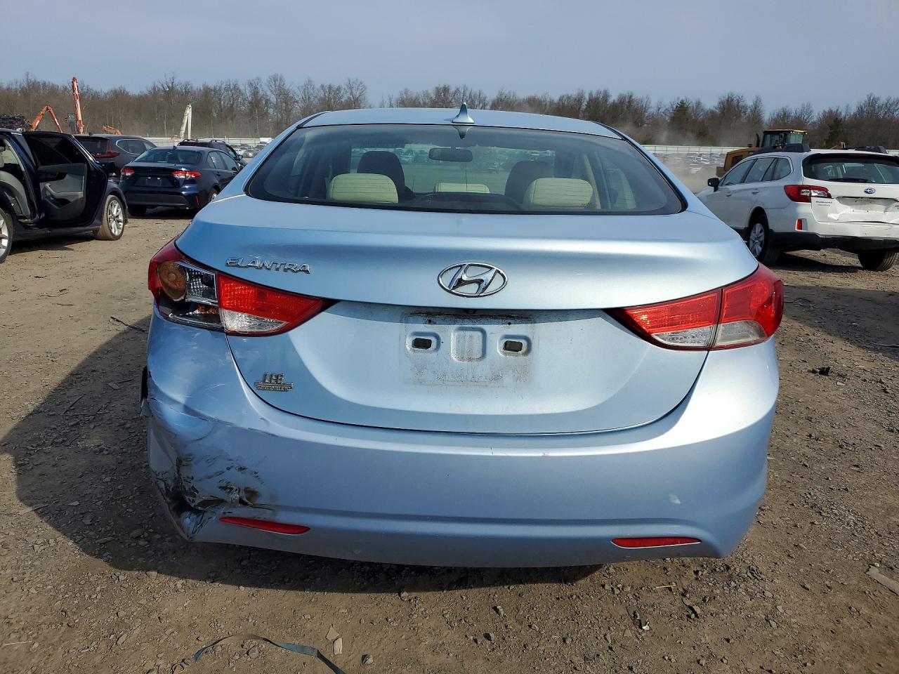 2011 Hyundai Elantra Gls Синий vin: KMHDH4AE5BU129774