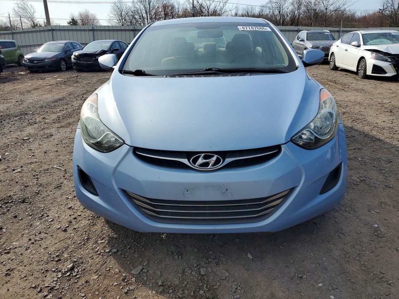 2011 Hyundai Elantra Gls Синий vin: KMHDH4AE5BU129774