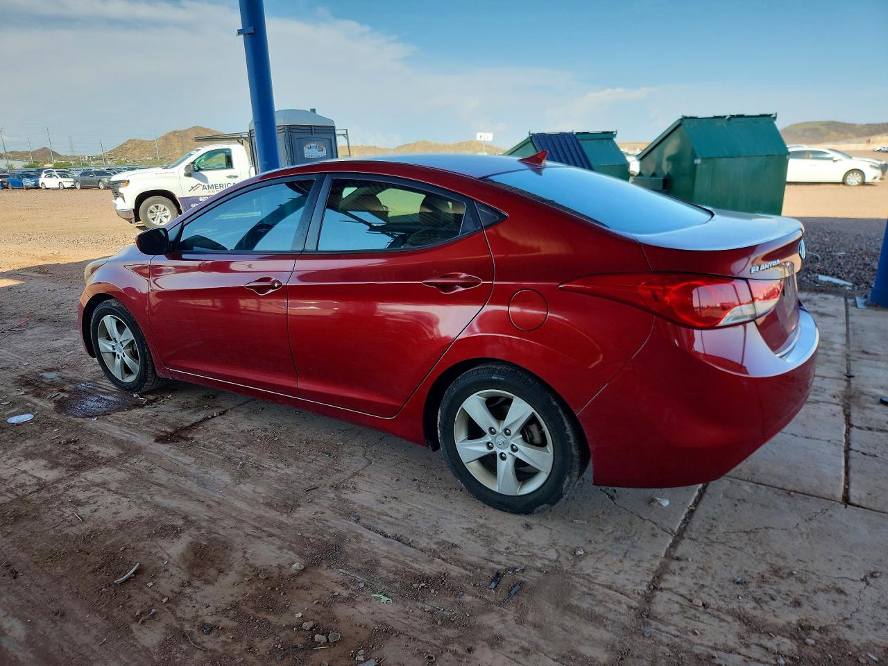 2011 Hyundai Elantra Gls Red vin: KMHDH4AE5BU133503