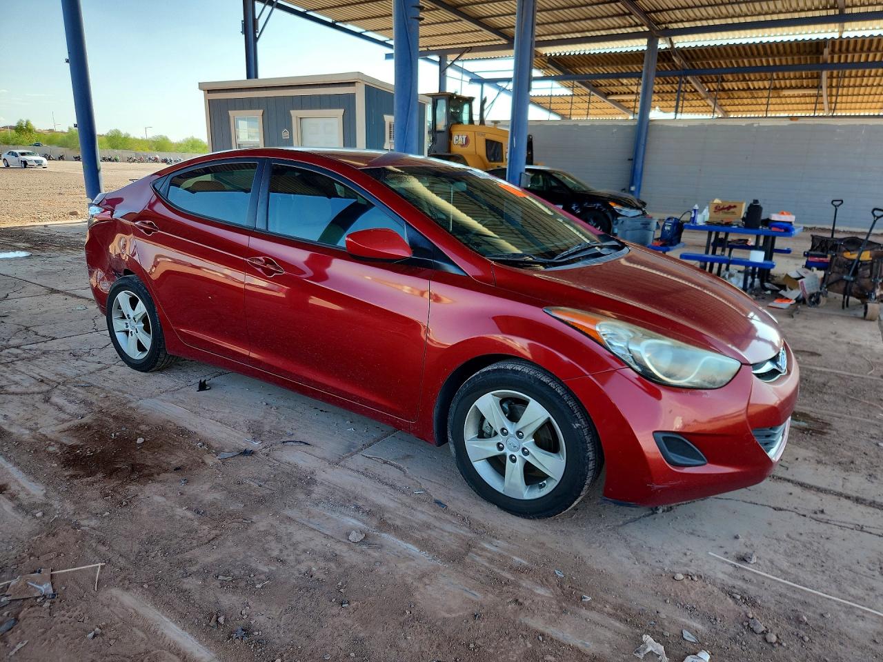 2011 Hyundai Elantra Gls Red vin: KMHDH4AE5BU133503