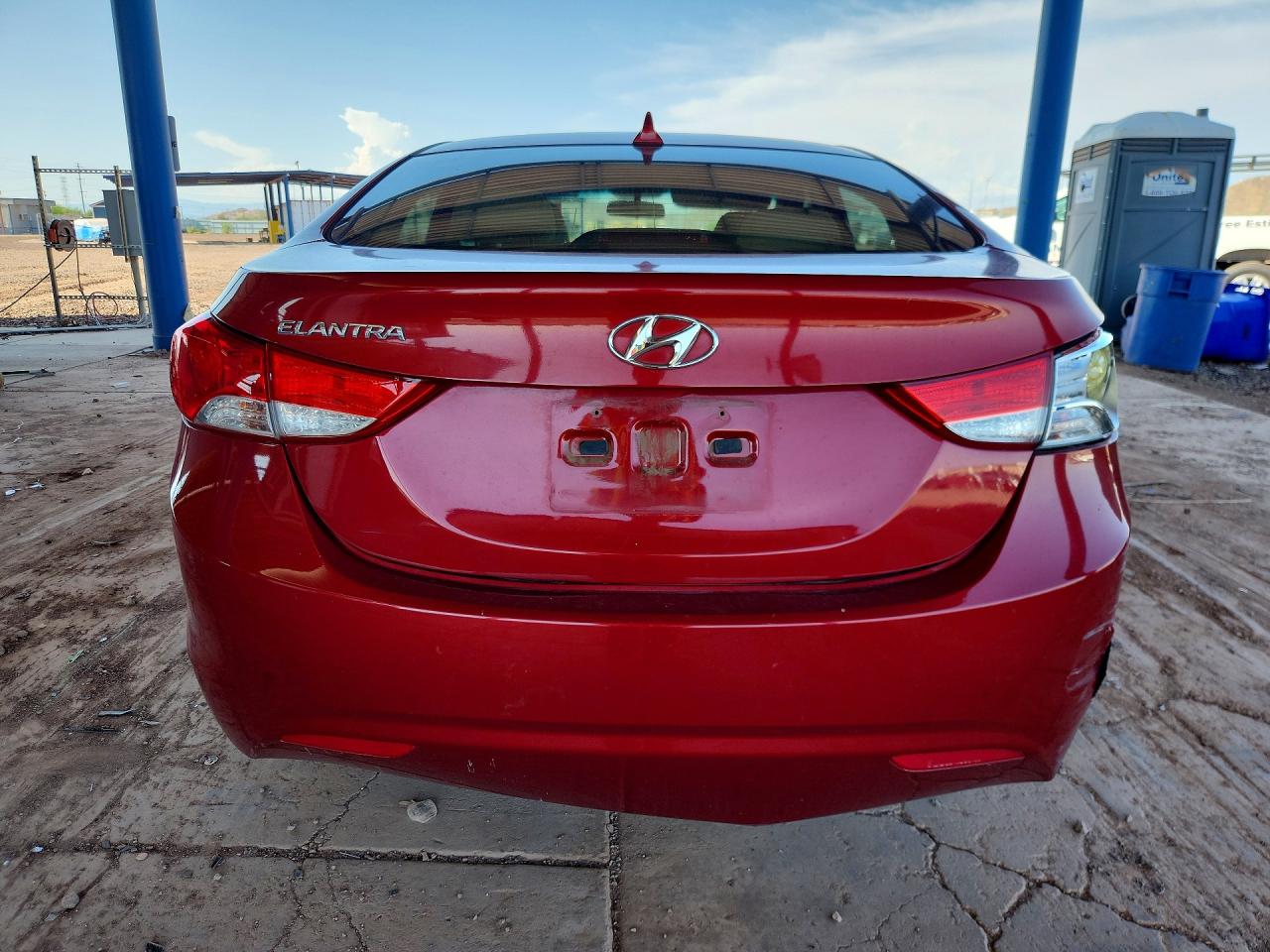 2011 Hyundai Elantra Gls Red vin: KMHDH4AE5BU133503