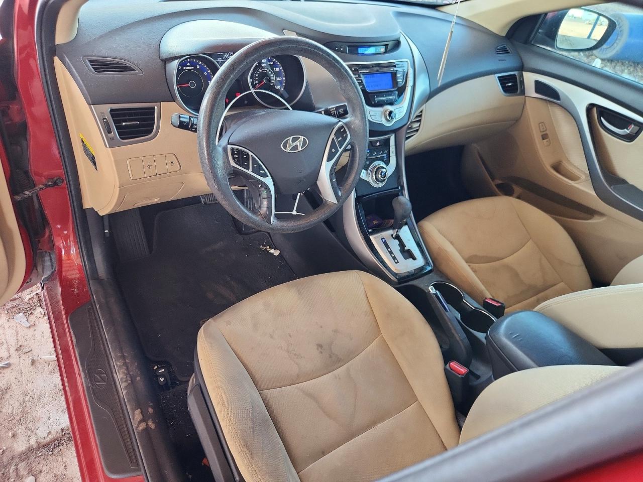 2011 Hyundai Elantra Gls Red vin: KMHDH4AE5BU133503