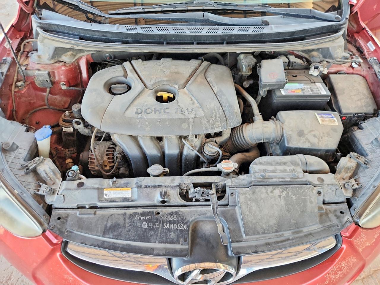 2011 Hyundai Elantra Gls Red vin: KMHDH4AE5BU133503