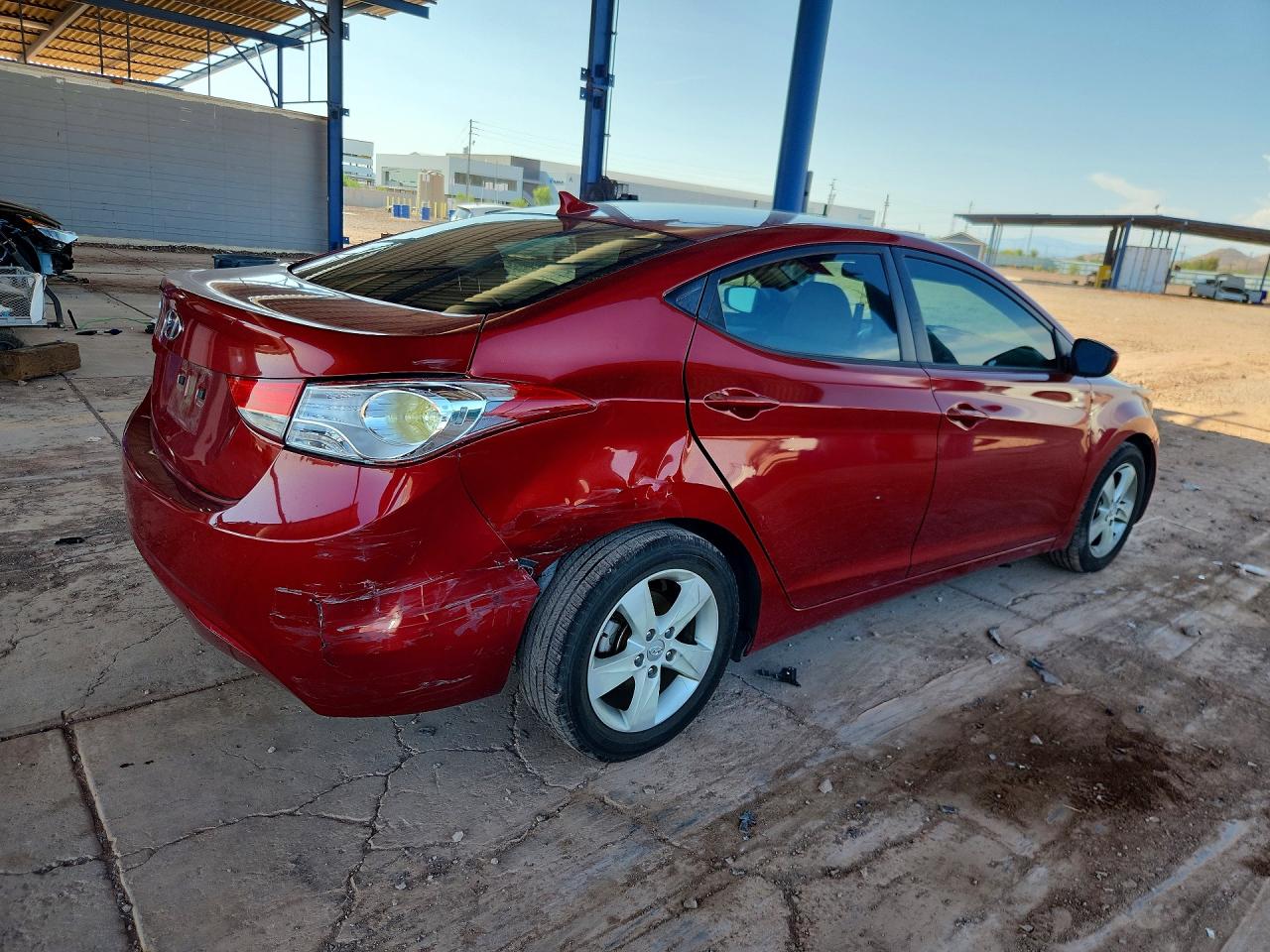 2011 Hyundai Elantra Gls Red vin: KMHDH4AE5BU133503