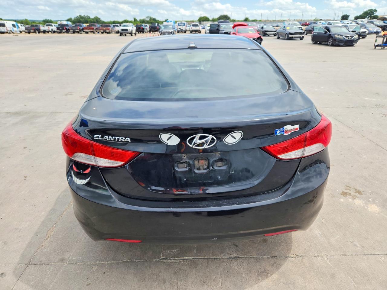2011 Hyundai Elantra Gls Black vin: KMHDH4AE5BU135381