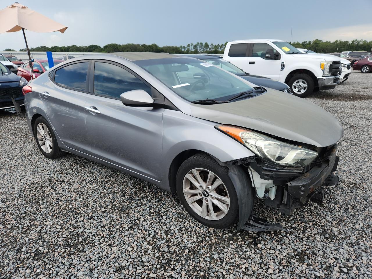 2011 Hyundai Elantra Gls Gray vin: KMHDH4AE5BU146042