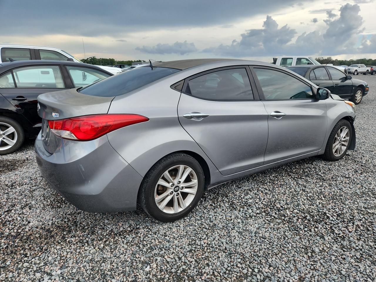 2011 Hyundai Elantra Gls Gray vin: KMHDH4AE5BU146042