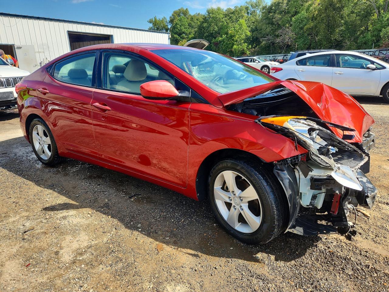 2011 Hyundai Elantra Gls Red vin: KMHDH4AE5BU146591